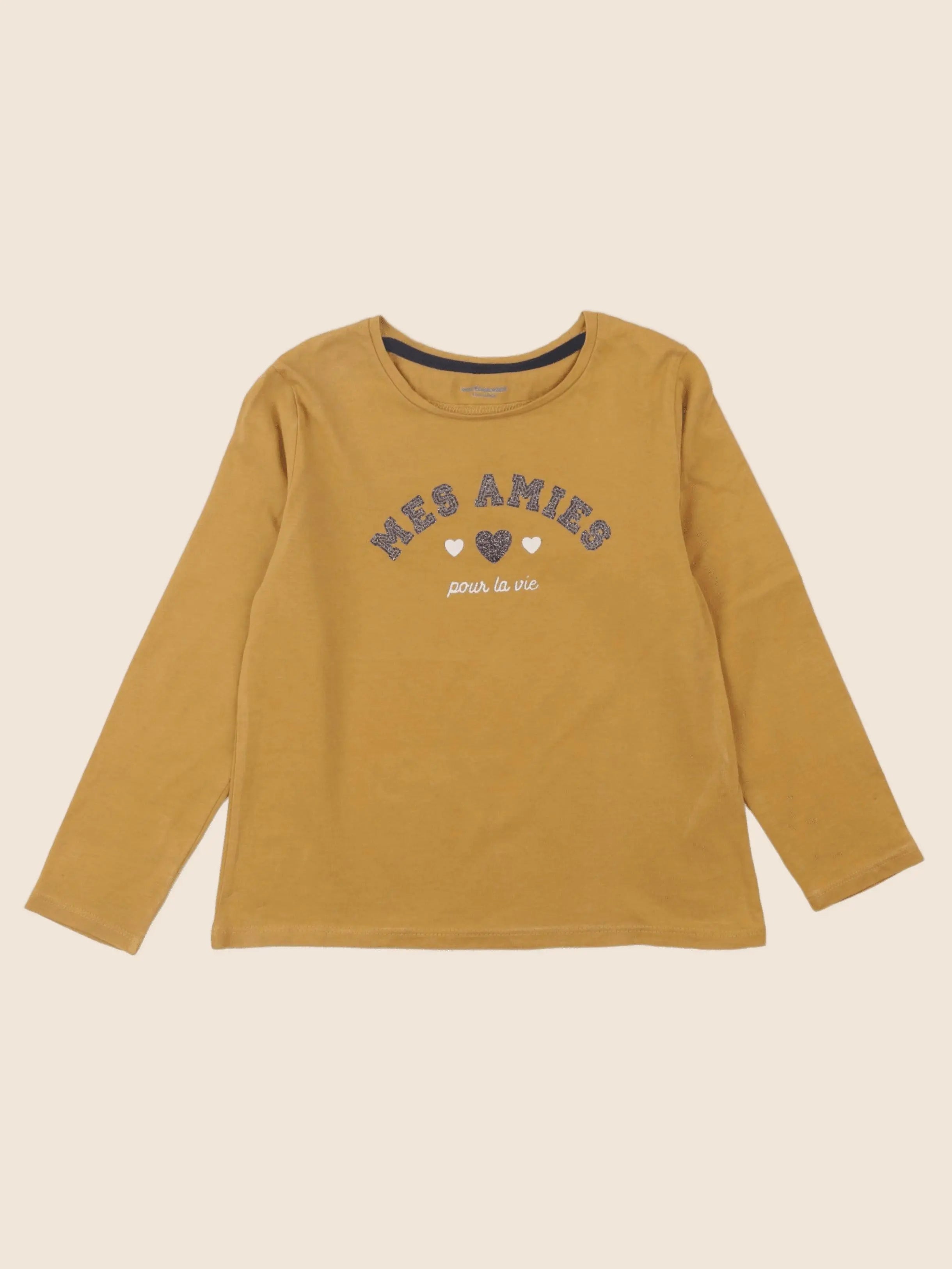 Vertbaudet - tee-shirt jaune - 6 ans