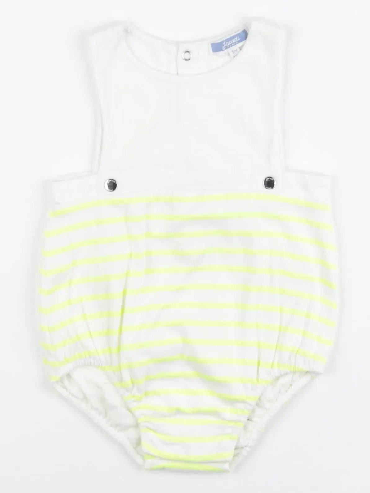 Jacadi - combinaison blanc, jaune - 6 mois