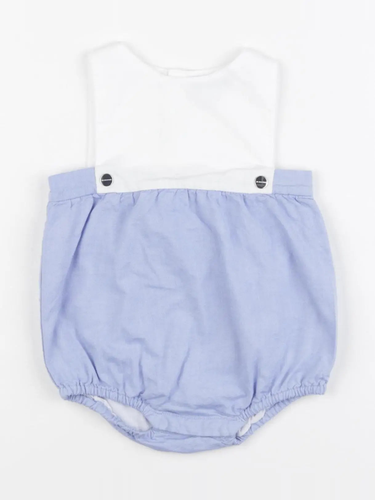 Jacadi - combinaison blanc, bleu - 6 mois