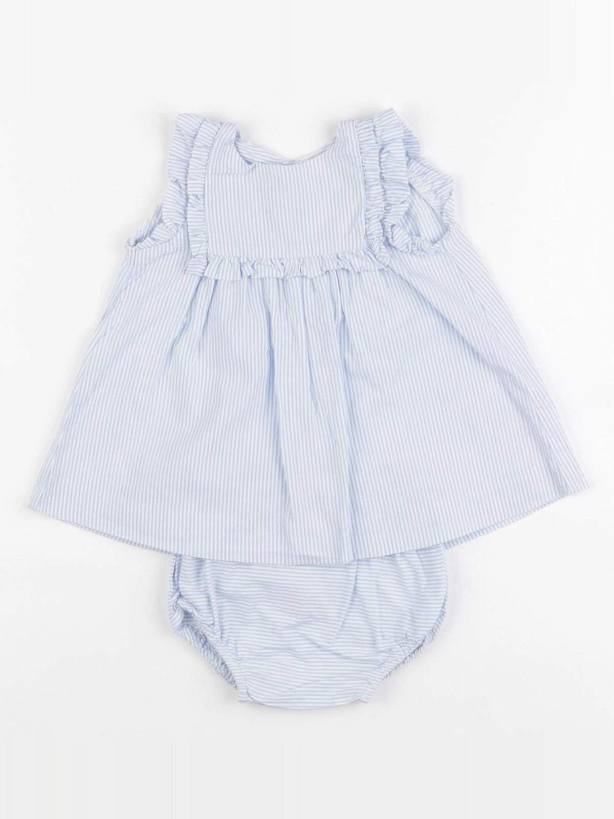 Jacadi - robe bleu, blanc - 3 mois