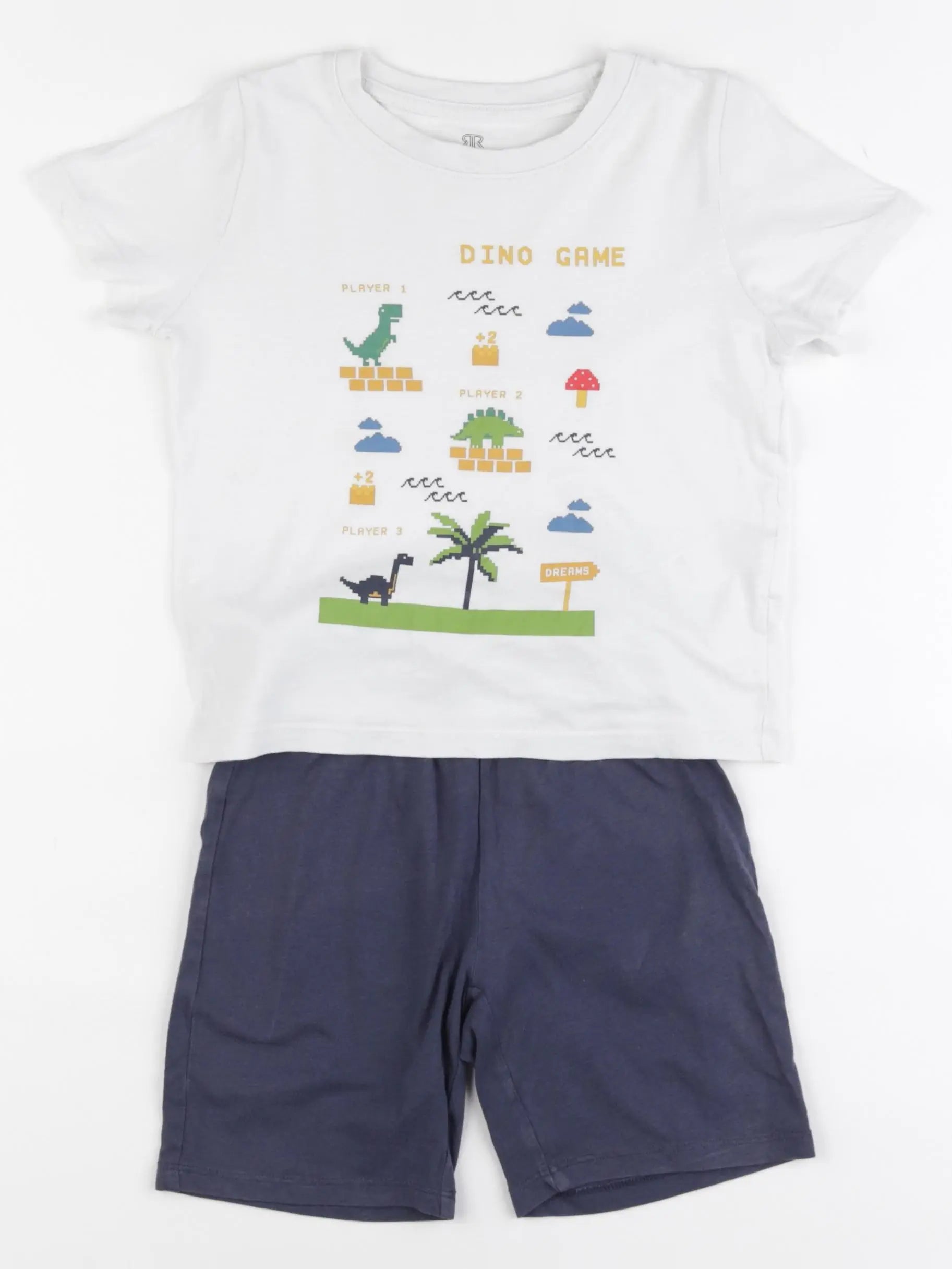 La Redoute - pyjama coton blanc, bleu - 4 ans
