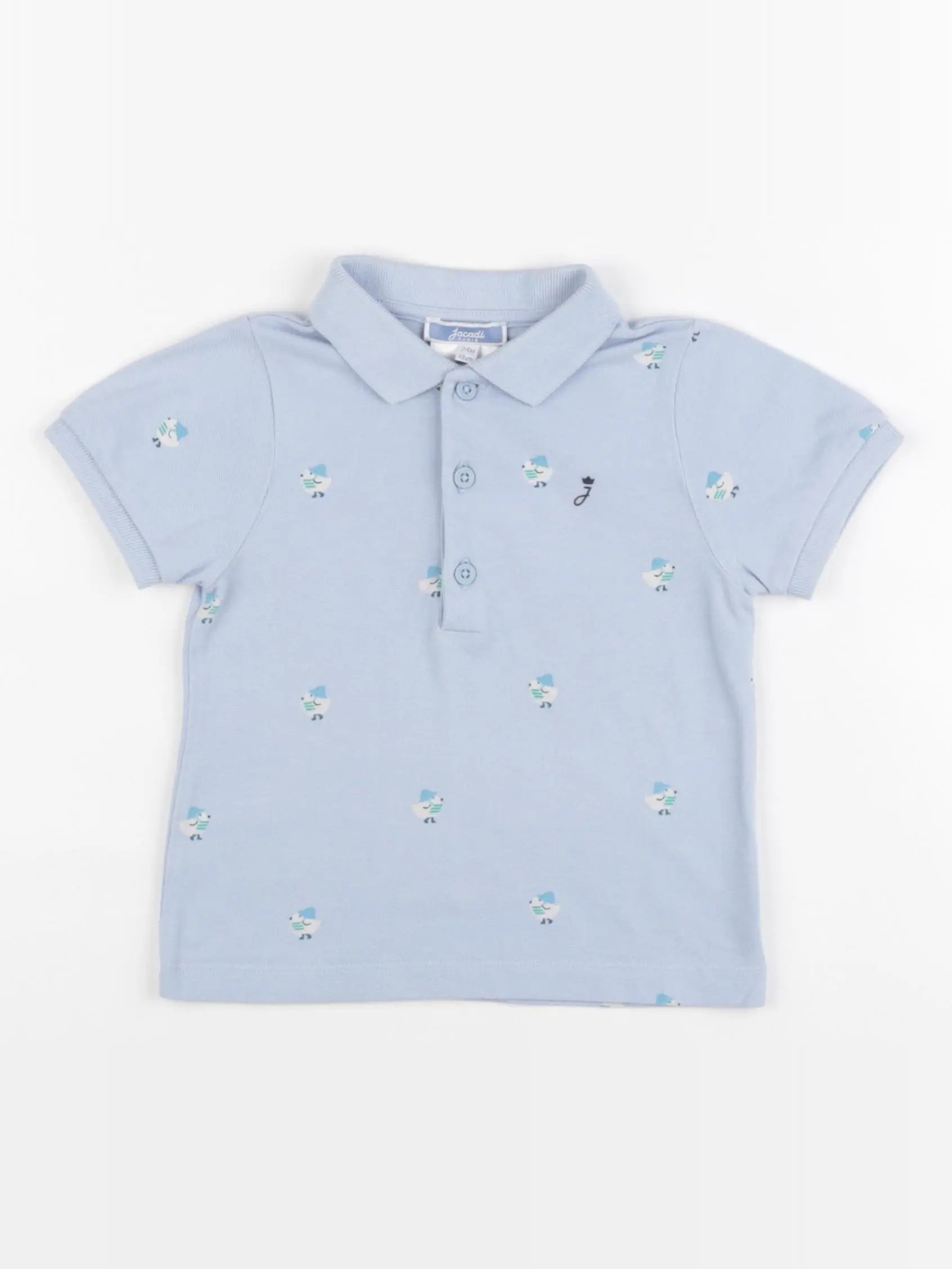 Jacadi - polo bleu - 24 mois