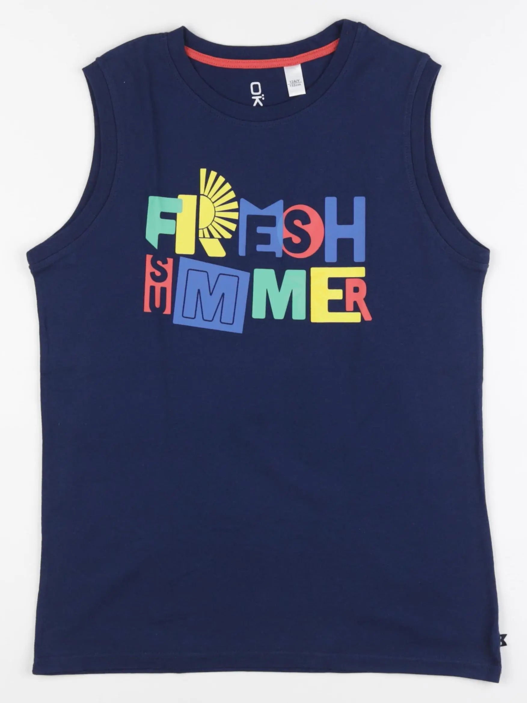 Okaidi - débardeur bleu - 12 ans