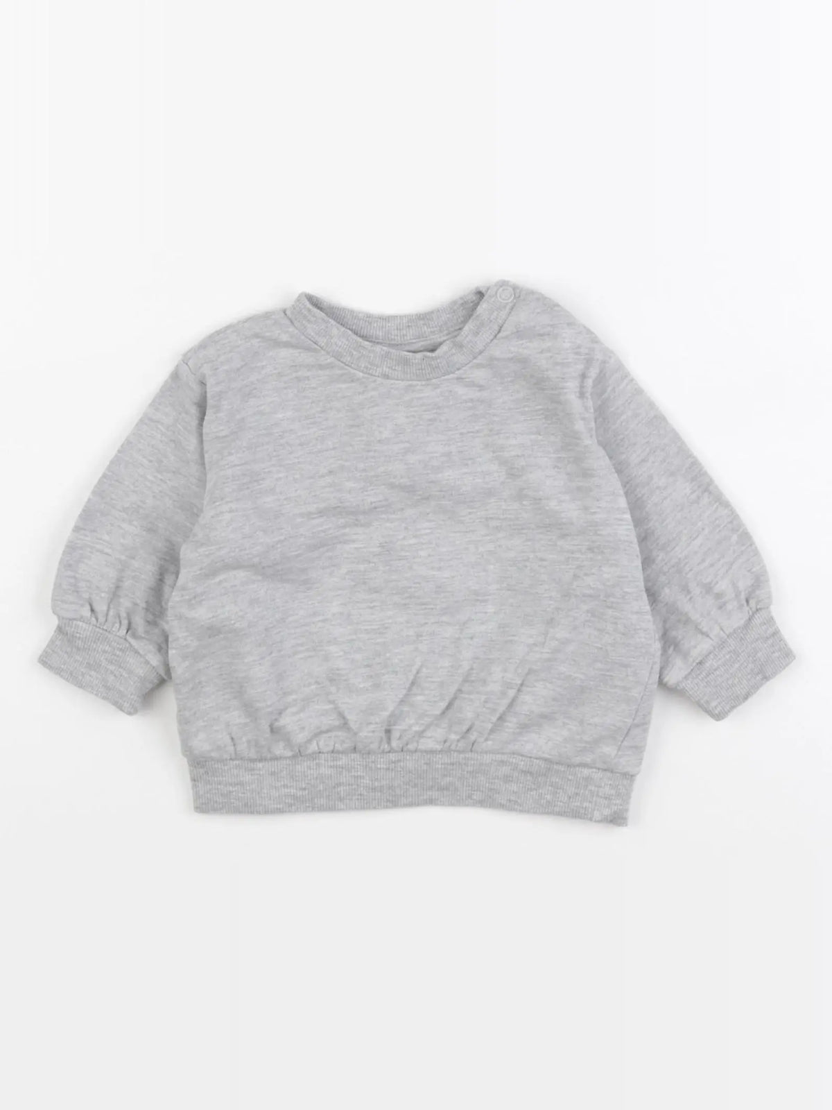 H&M - sweat gris - 3 mois