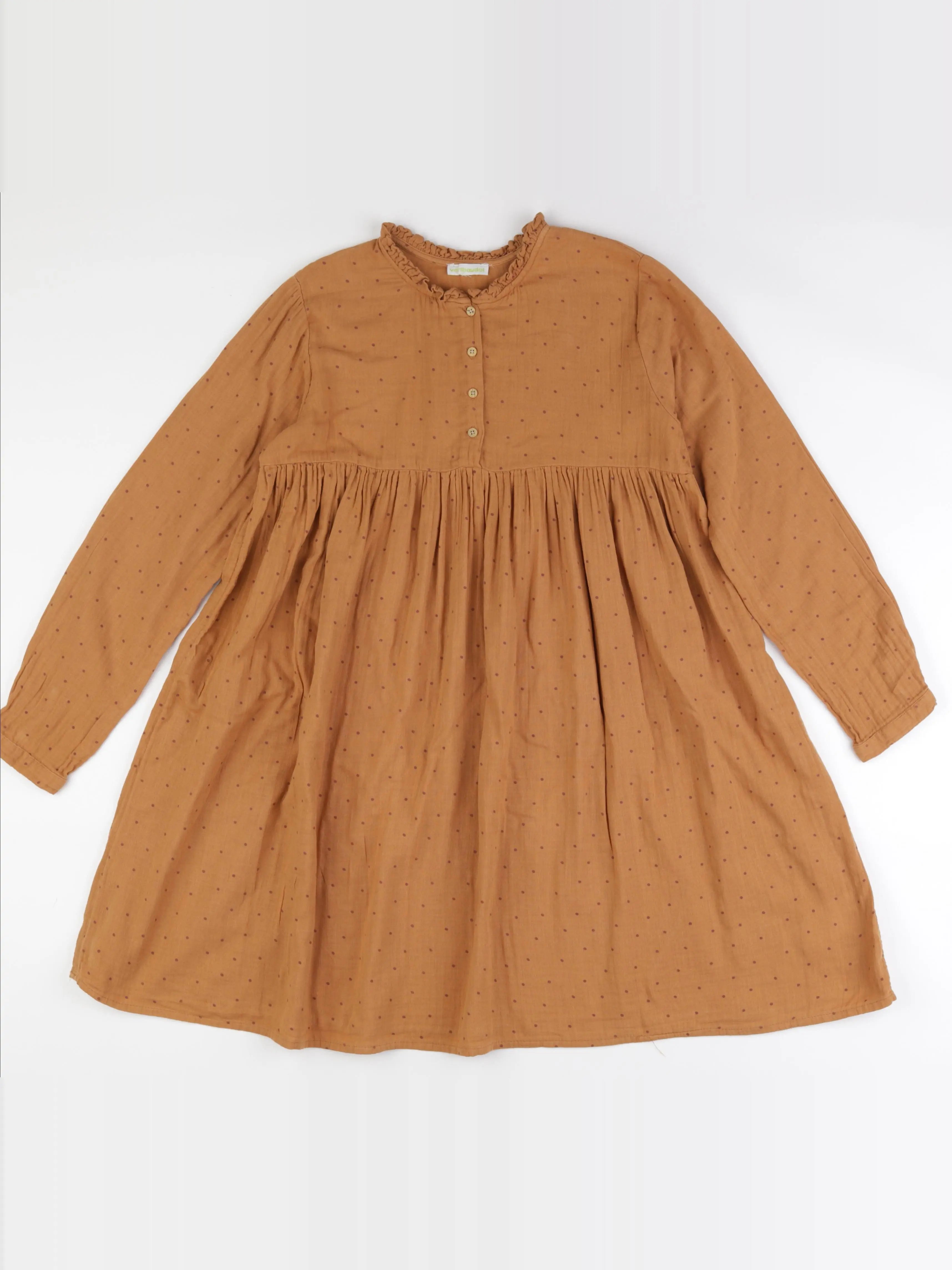 Vertbaudet - robe marron - 12 ans