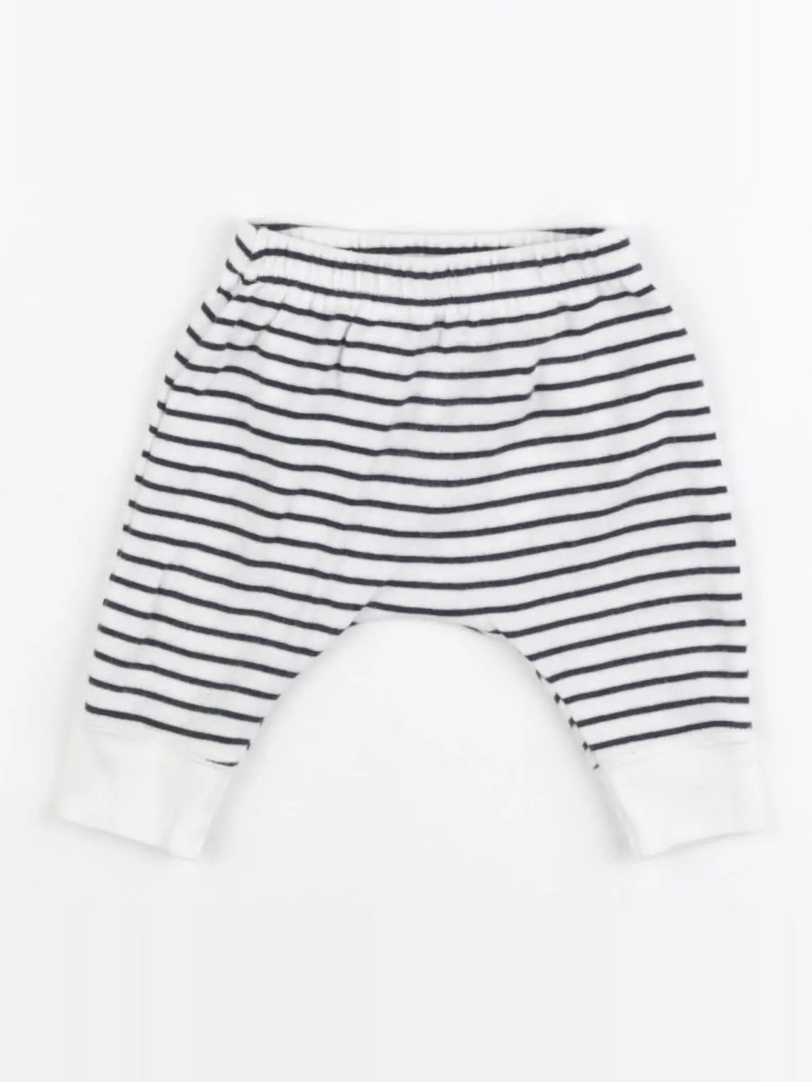 Petit Bateau - sarouel bleu - 0 mois
