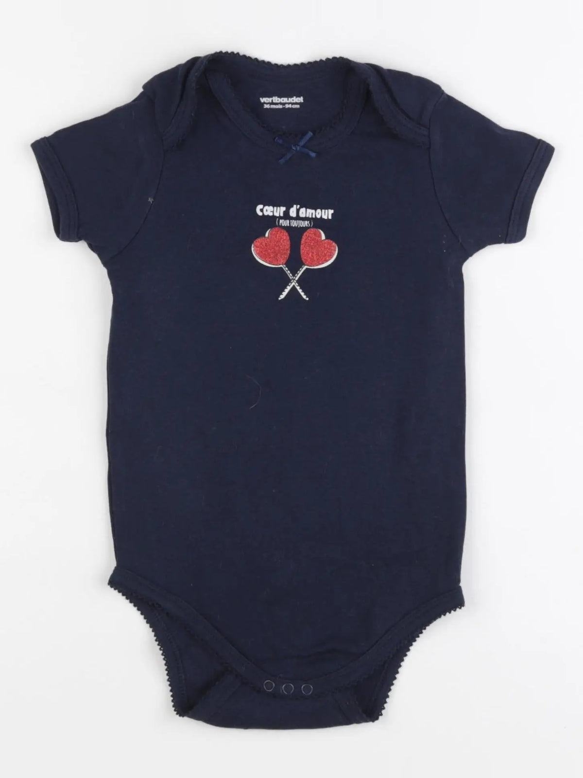 Vertbaudet - body bleu - 36 mois
