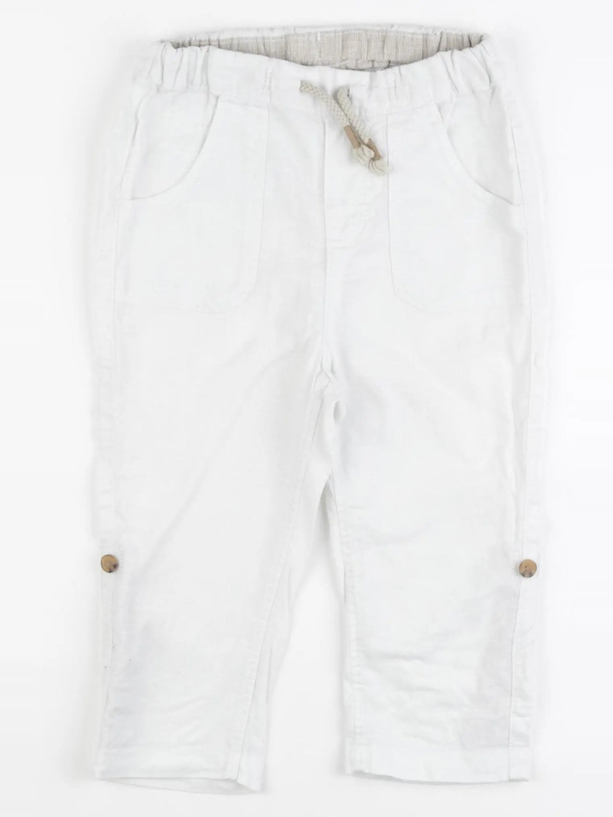 H&M - pantalon blanc - 18/24 mois