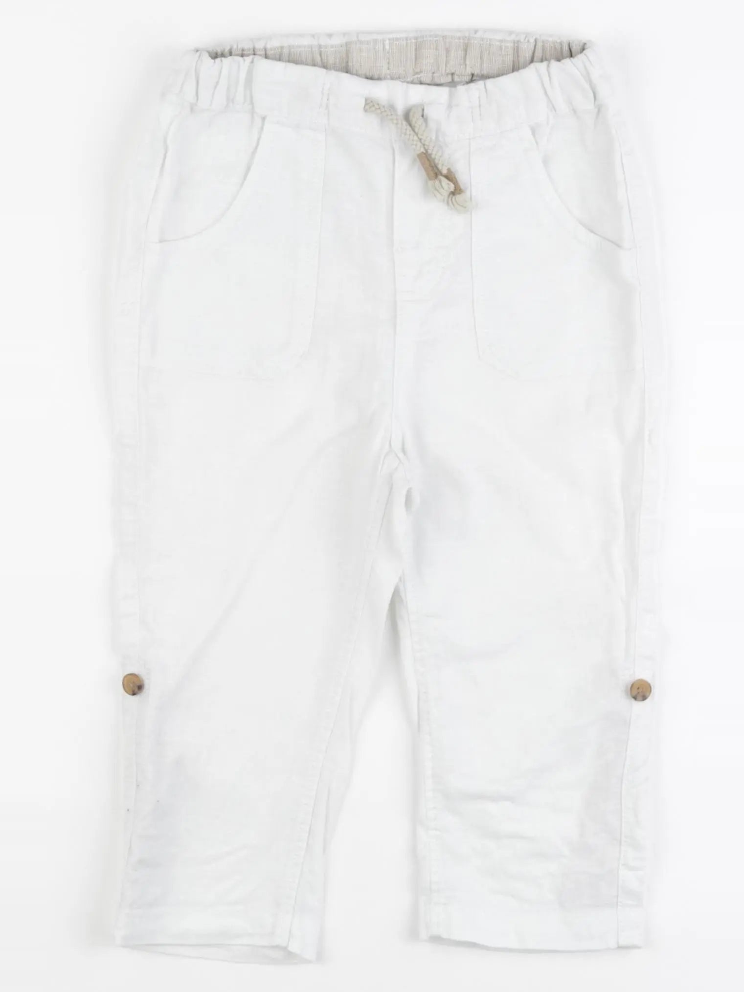 H&M - pantalon blanc - 18/24 mois