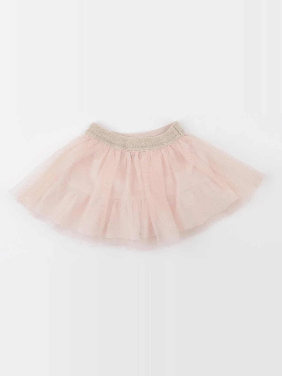 Vertbaudet - jupe or, rose - 3 mois