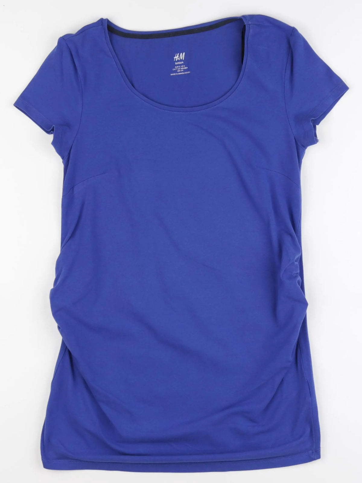H&M - tee-shirt grossesse bleu - s