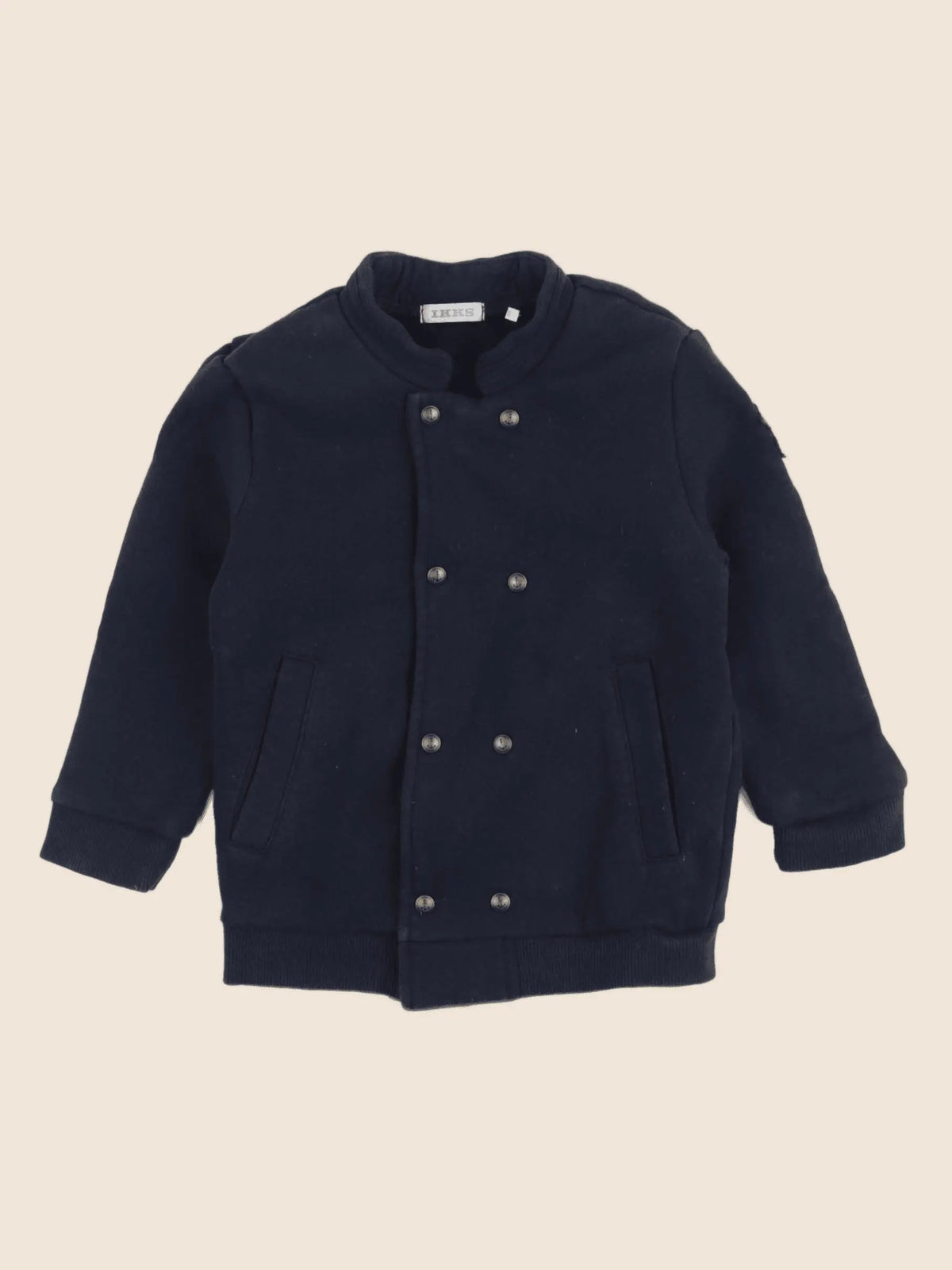 IKKS - veste doublé, imprimé au dos bleu - 2 ans