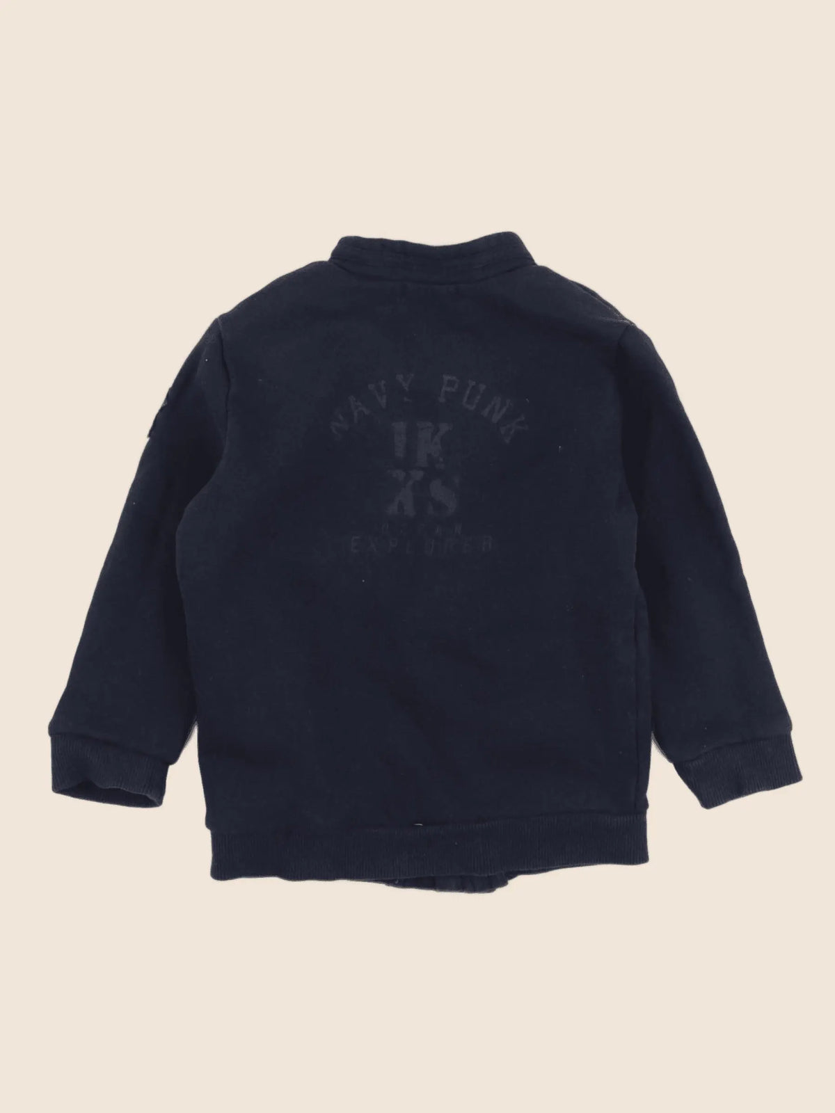 IKKS - veste doublé, imprimé au dos bleu - 2 ans