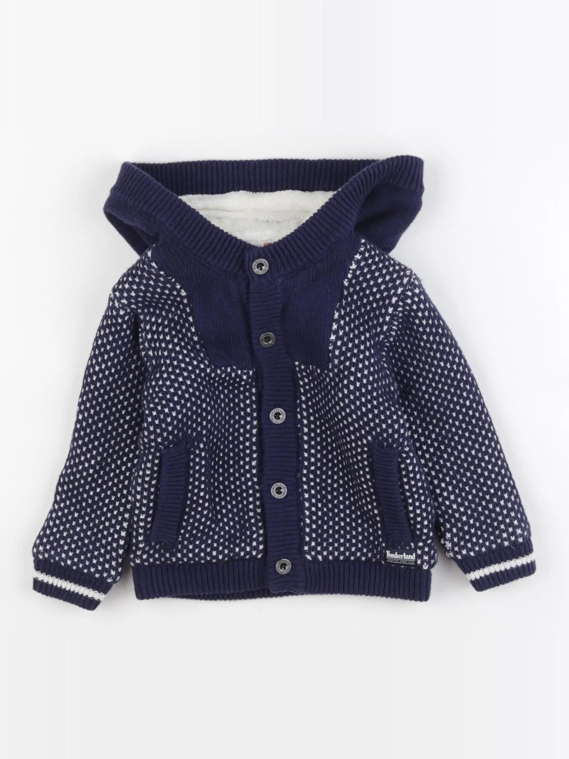 Timberland - veste doublé bleu, blanc - 18 mois