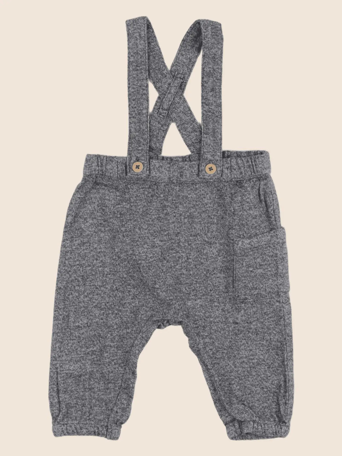 H&M - sarouel gris - 4/6 mois