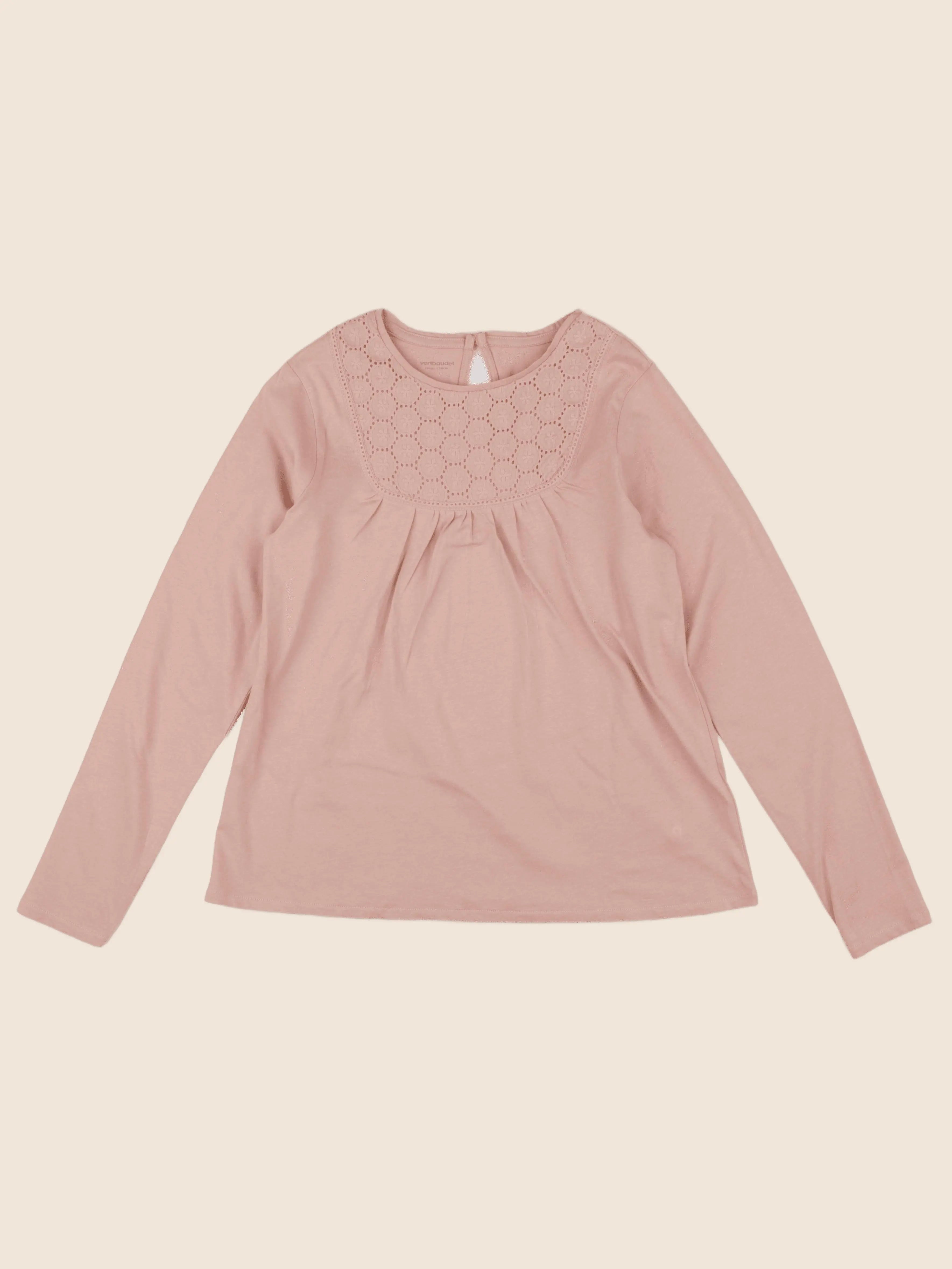 Vertbaudet - tee-shirt rose - 14 ans