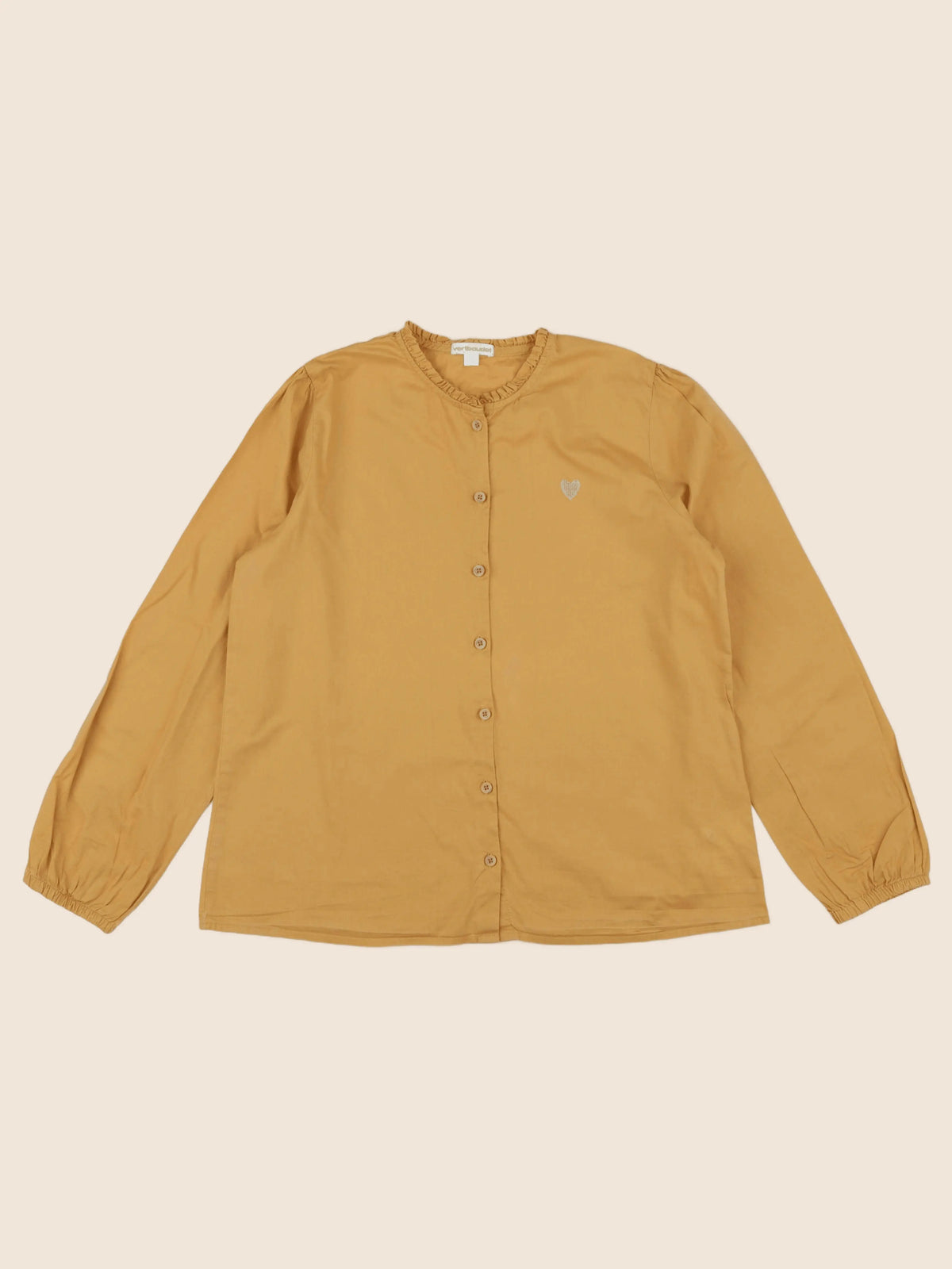 Vertbaudet - blouse jaune, or - 12 ans