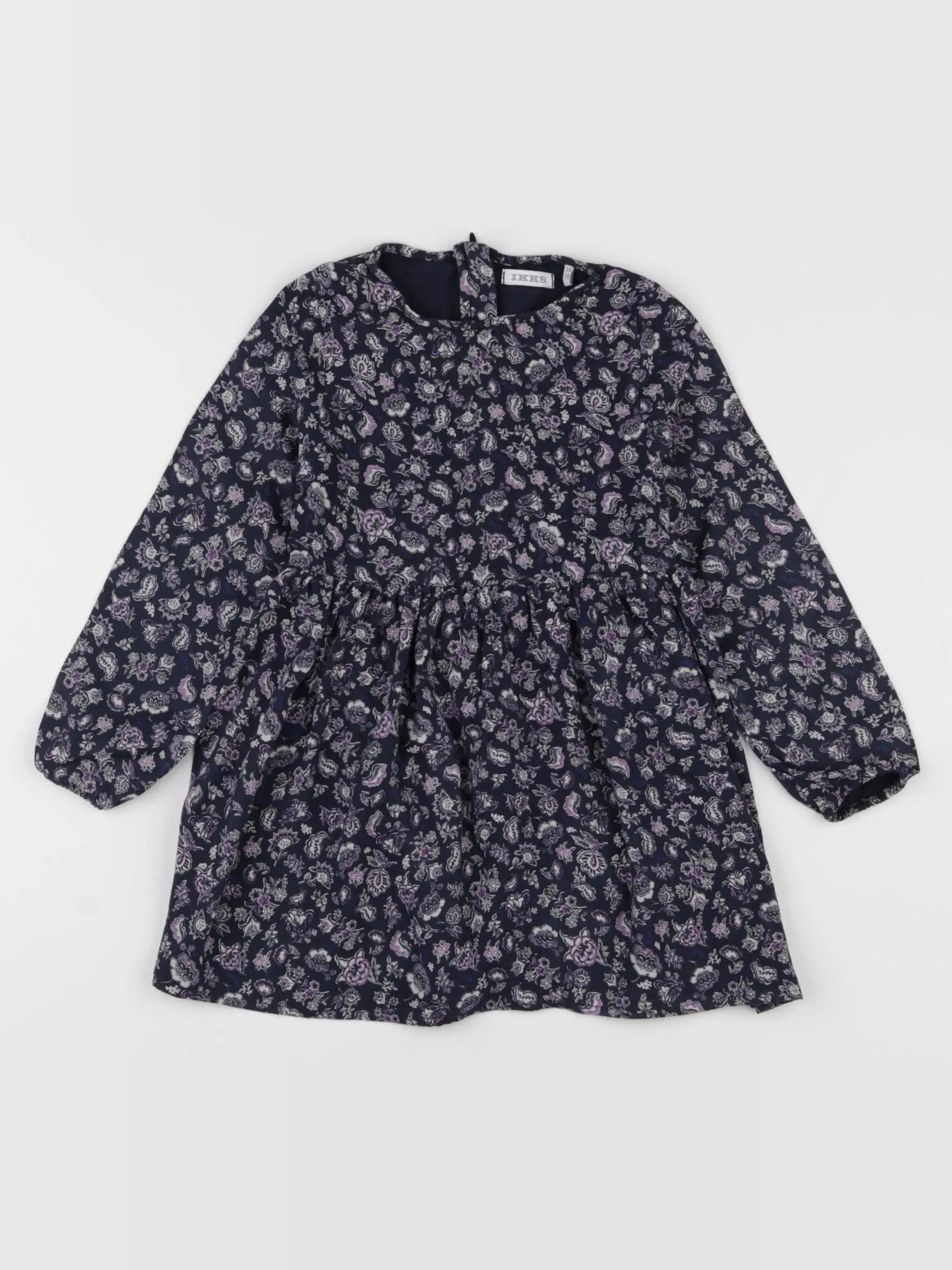 IKKS - robe bleu, violet - 3 ans