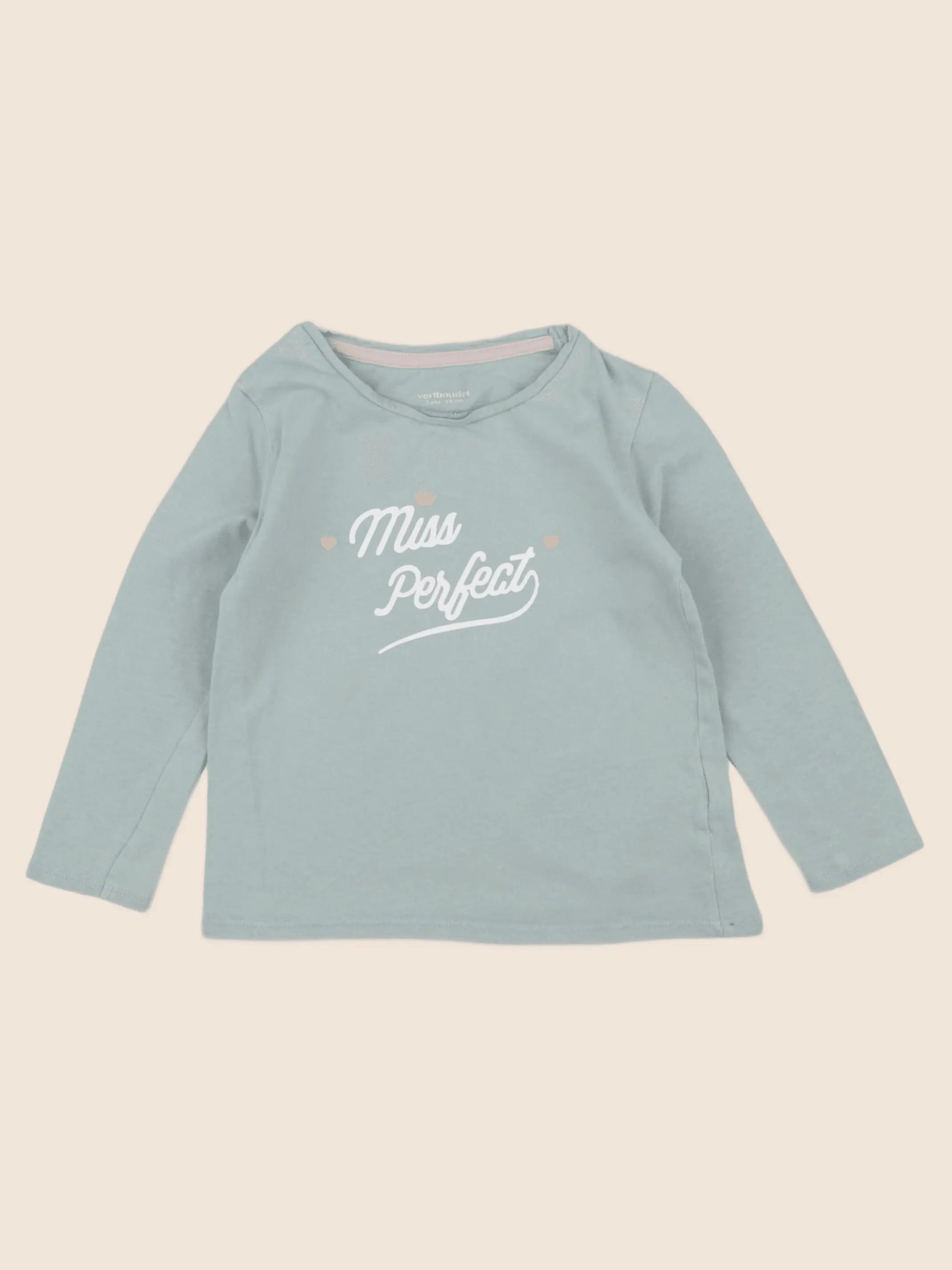 Vertbaudet - tee-shirt vert - 3 ans