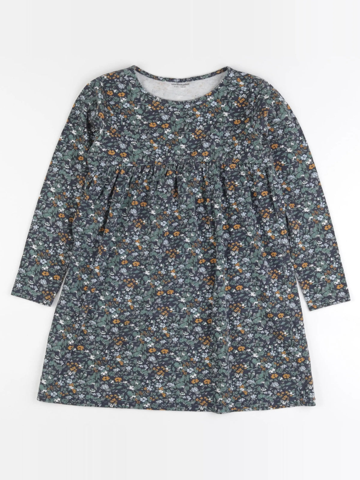 Vertbaudet - robe vert - 8 ans