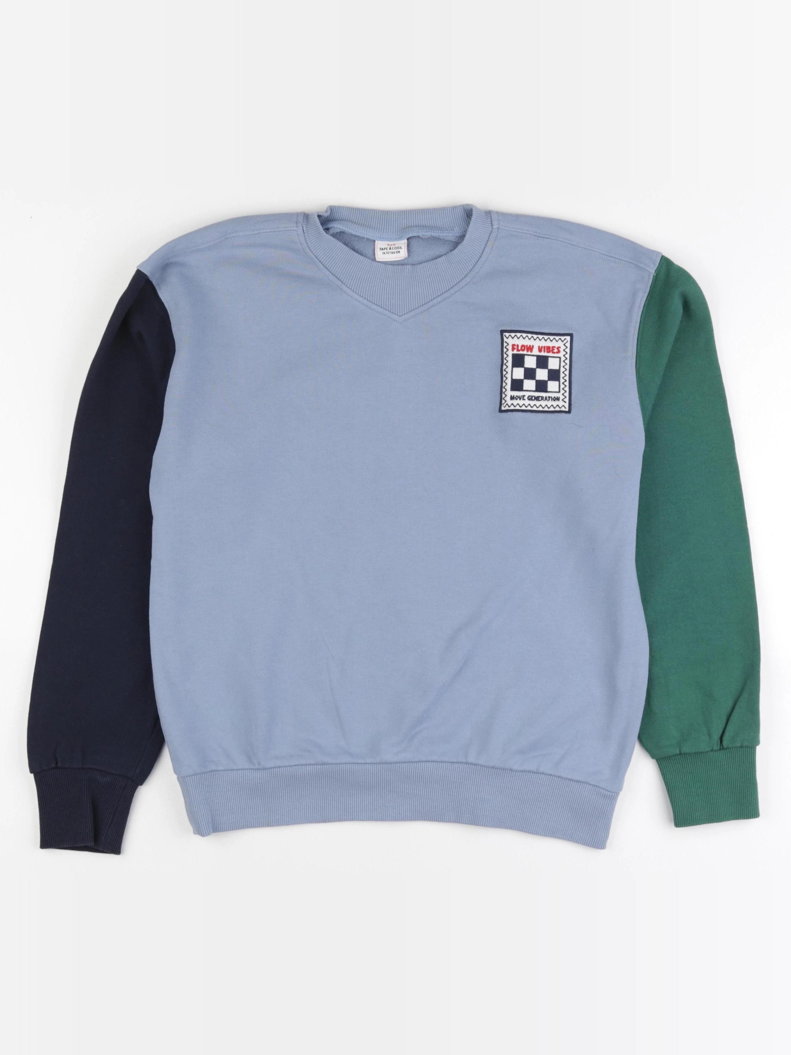 Tape à l'oeil - sweat bleu - 14 ans