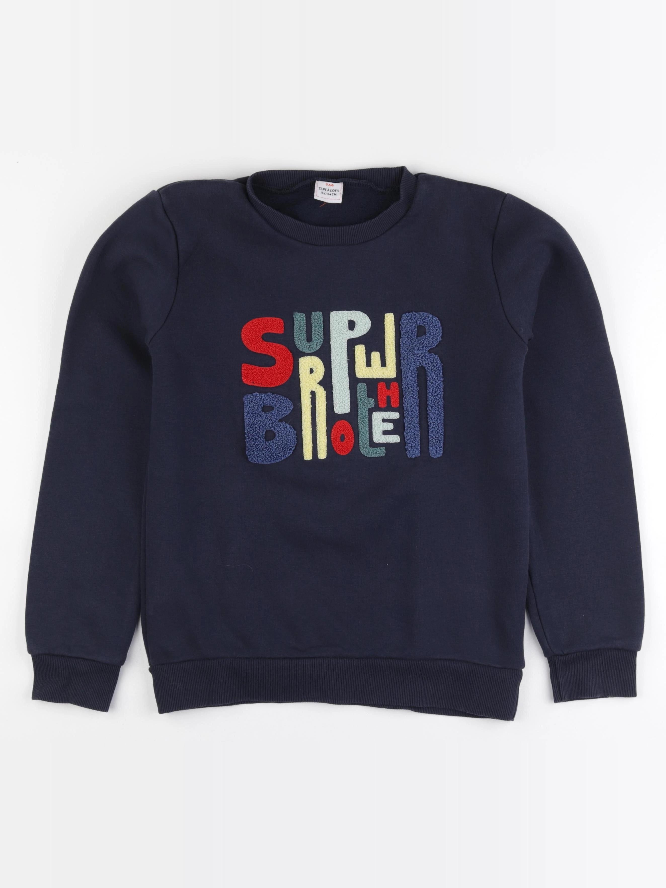 Tape à l'oeil - sweat bleu - 14 ans