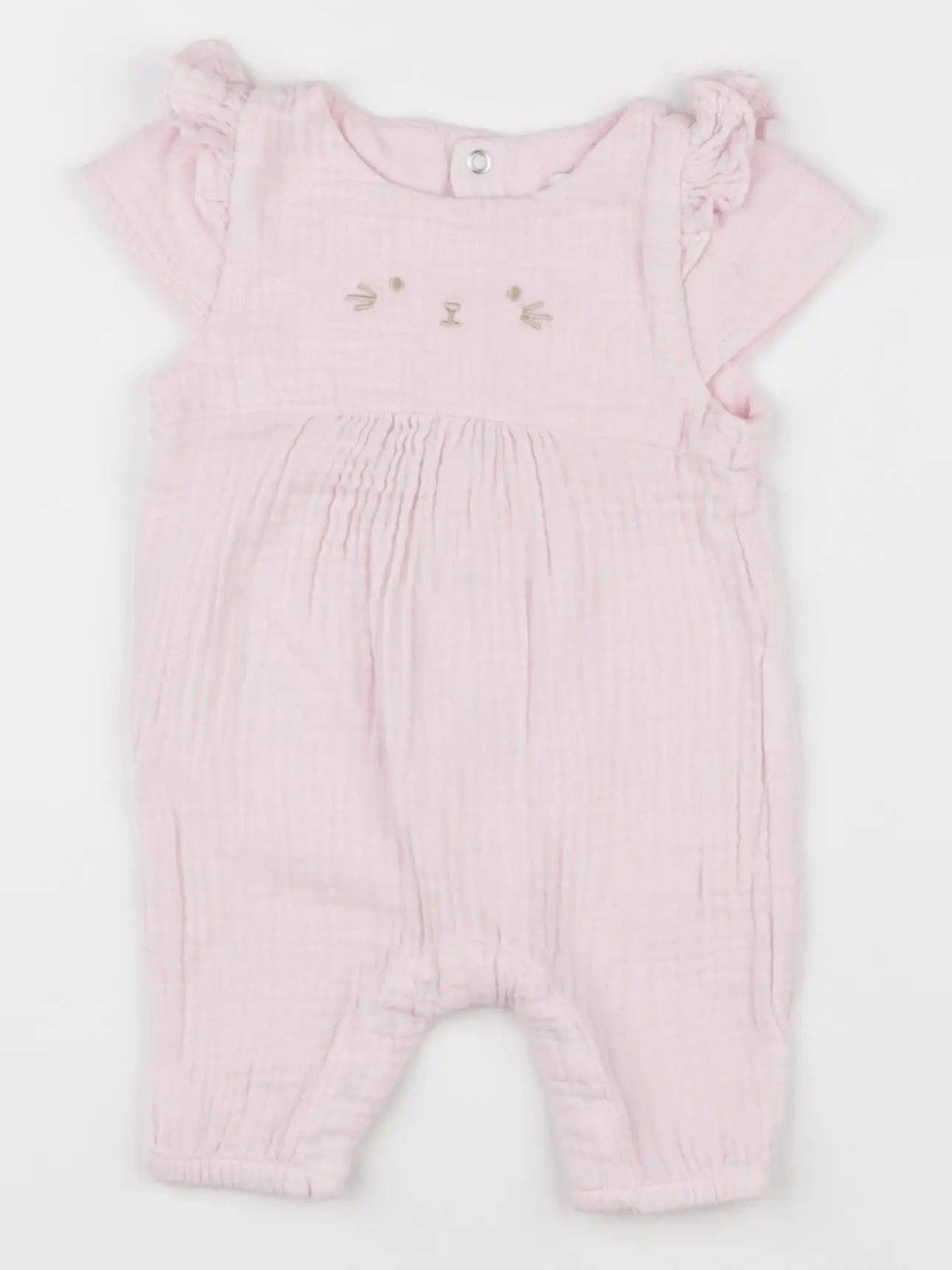 Vertbaudet - combinaison rose - 0 mois