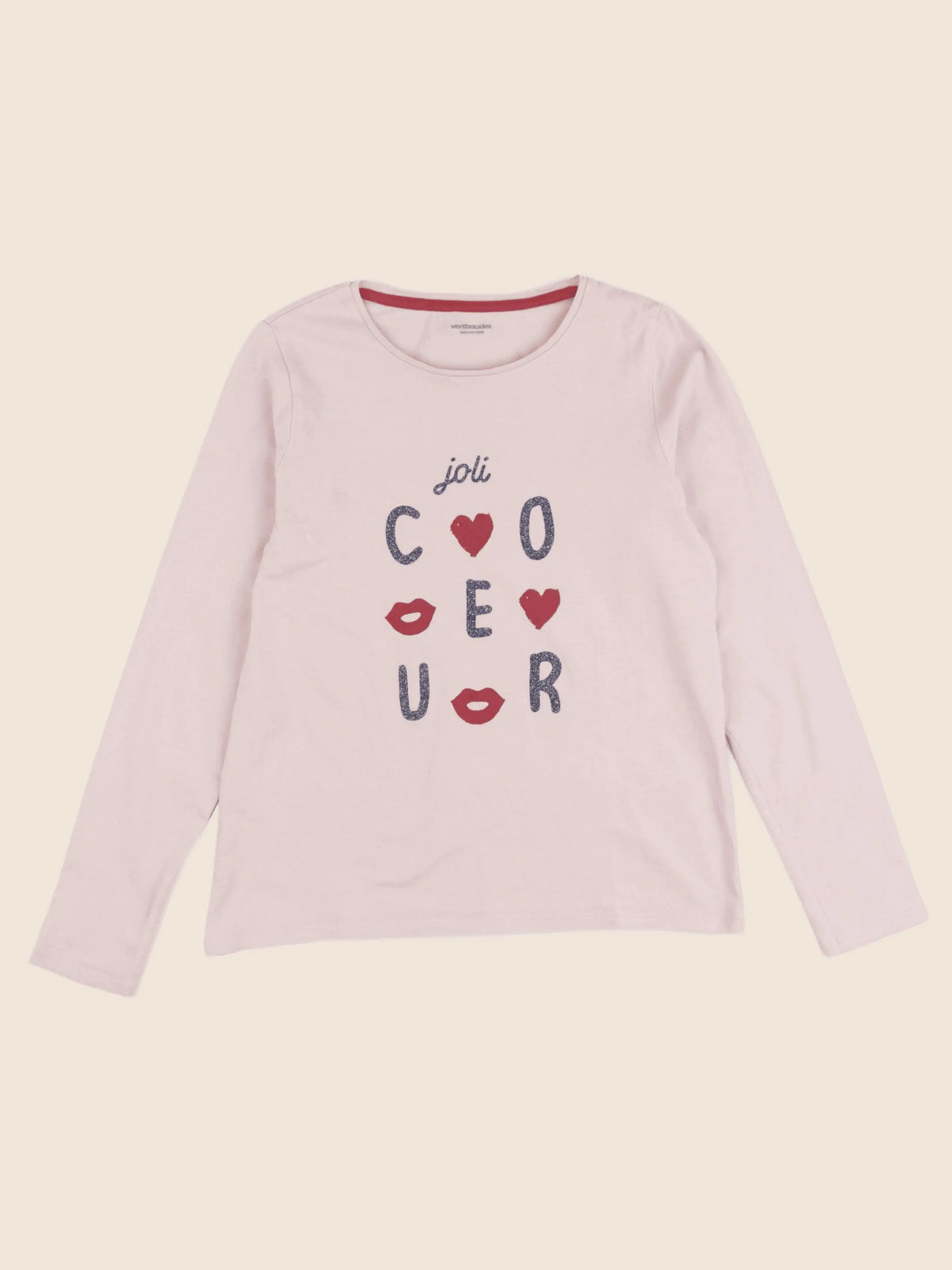 Vertbaudet - tee-shirt rose - 10 ans