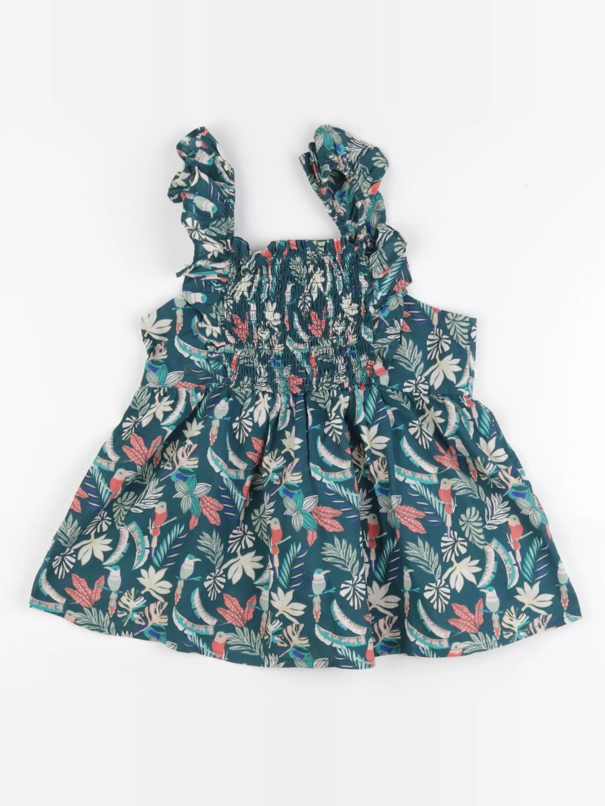 Vertbaudet - blouse vert - 9 ans