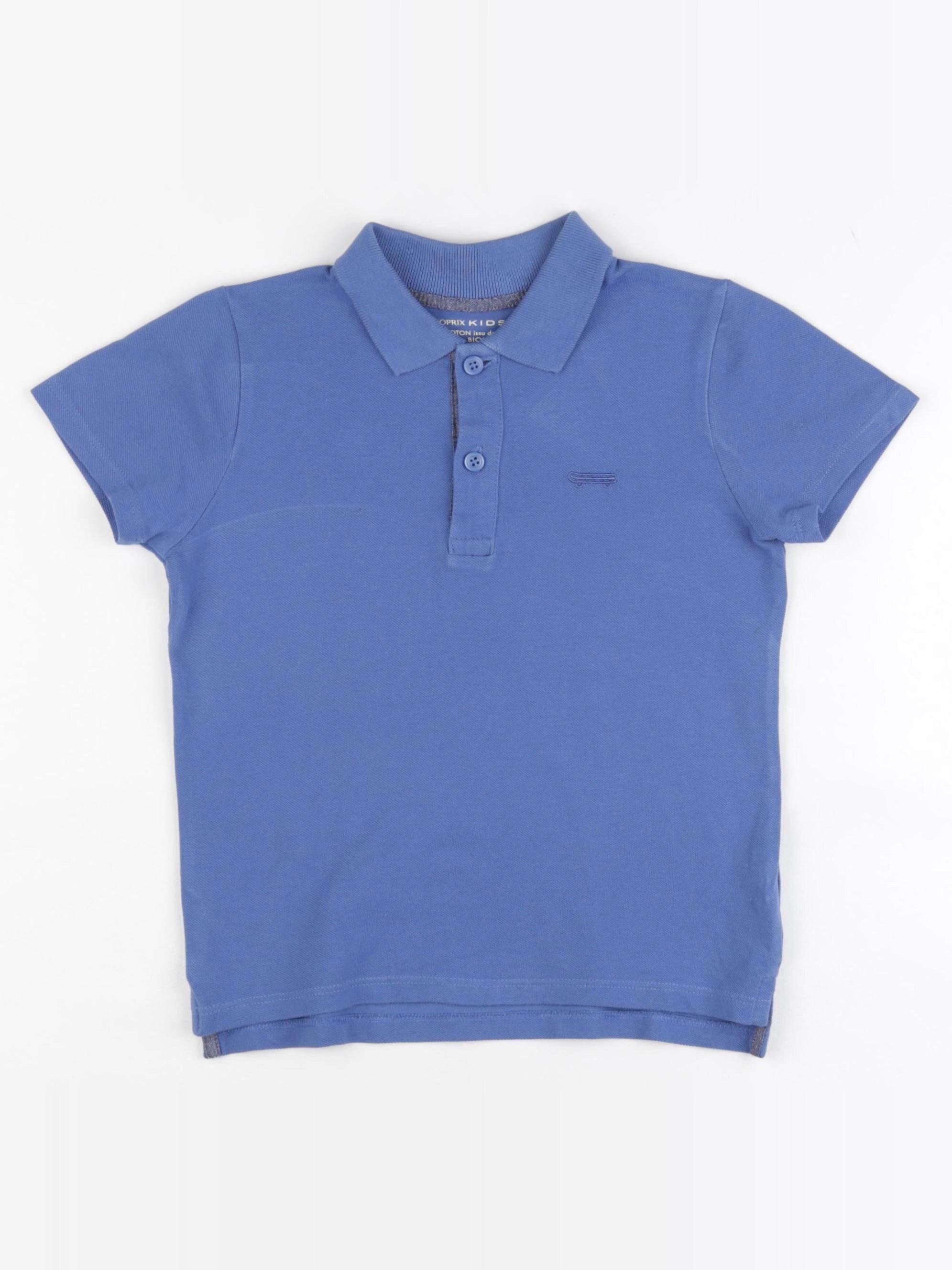 Monoprix - polo bleu - 5 ans