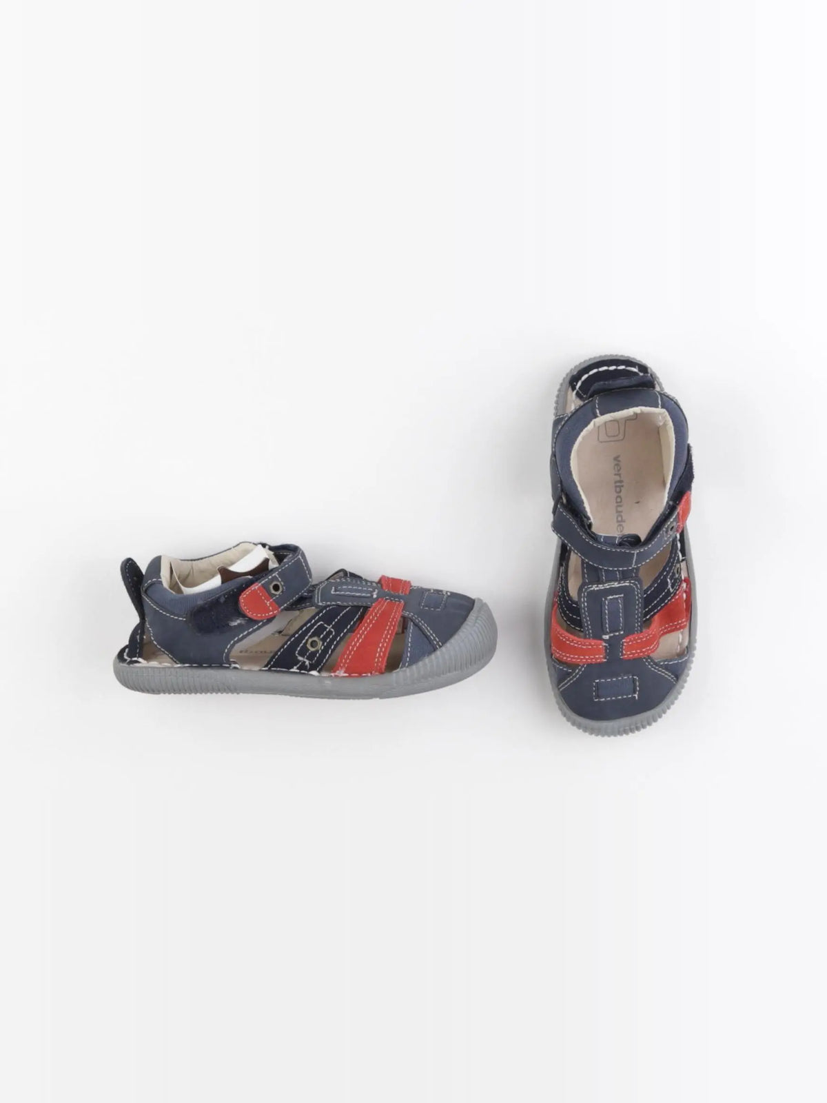 Vertbaudet - sandales bleu, rouge - pointure 31