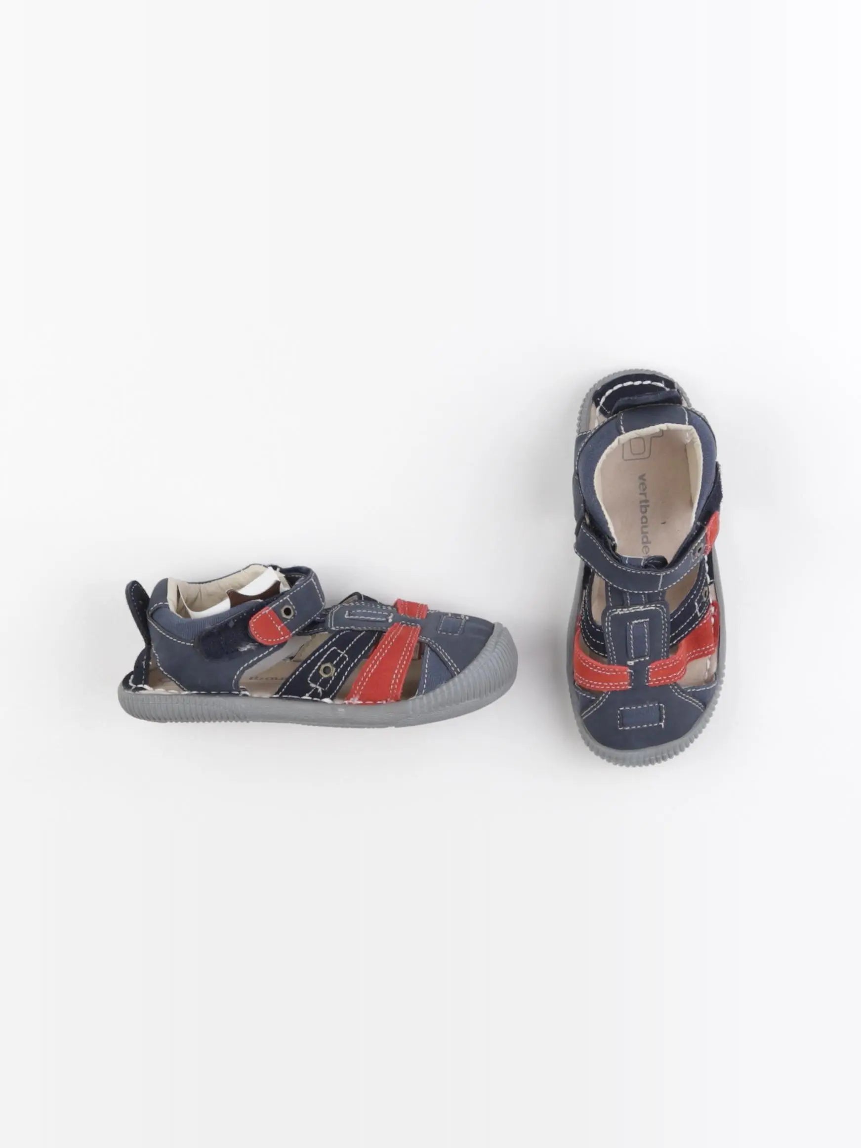 Vertbaudet - sandales bleu, rouge - pointure 31