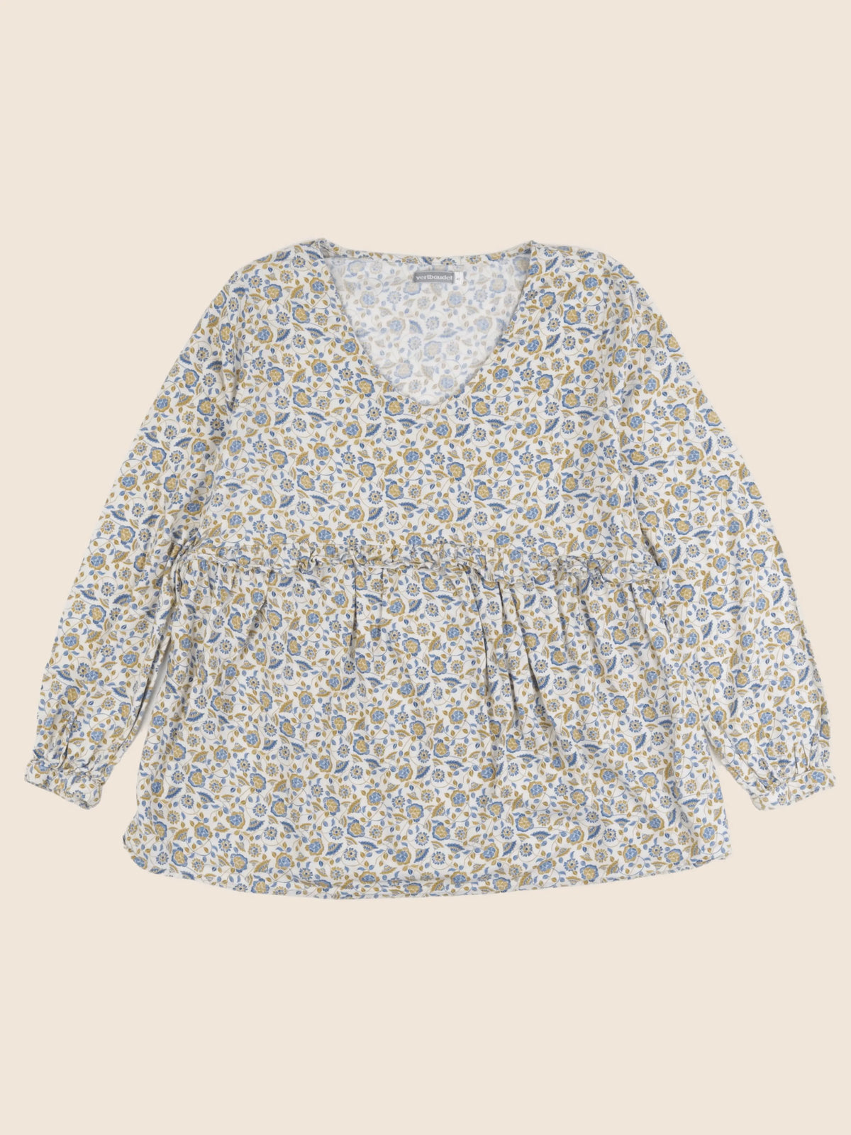 Vertbaudet - blouse grossesse bleu, jaune - 40