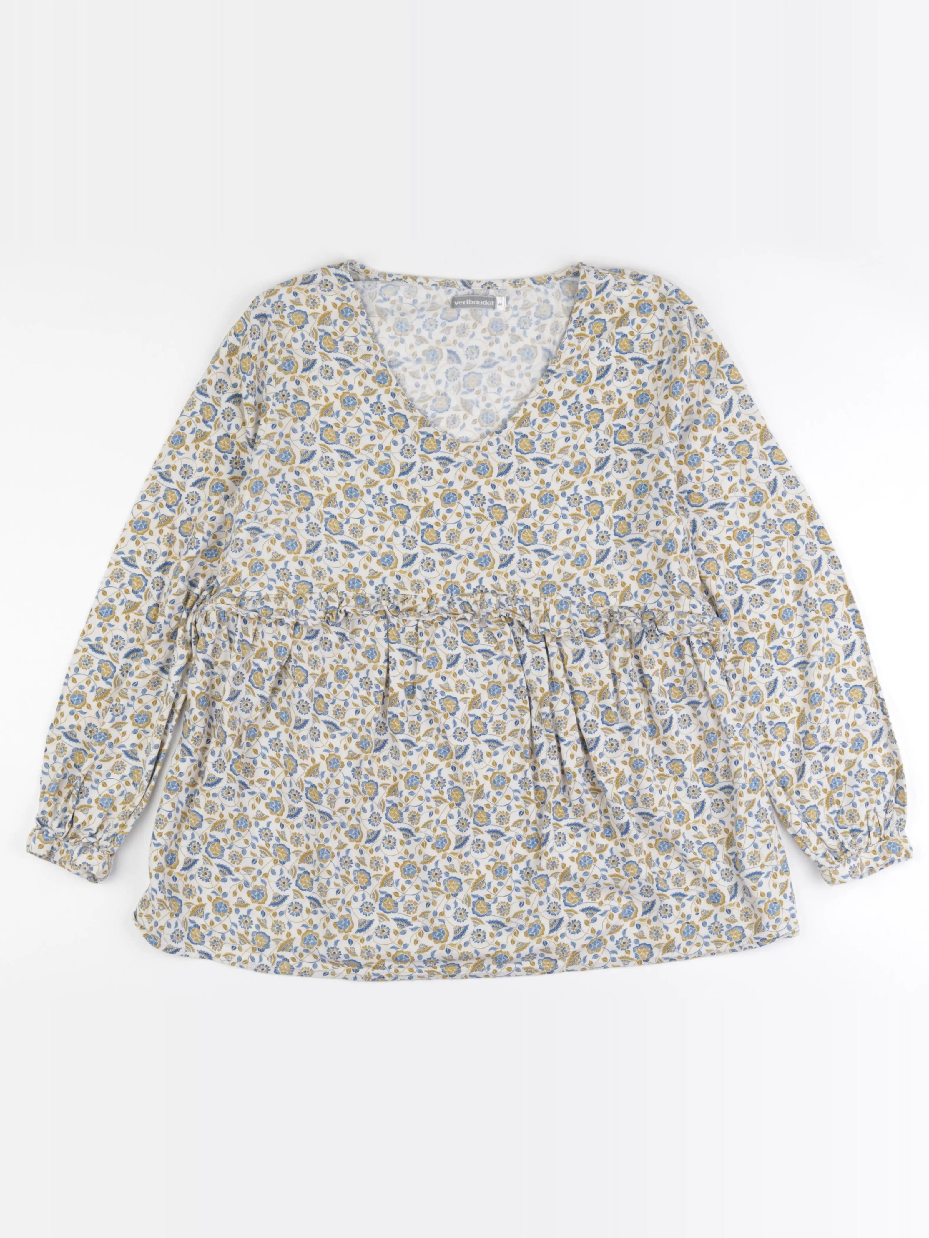 Vertbaudet - blouse grossesse bleu, jaune - 40
