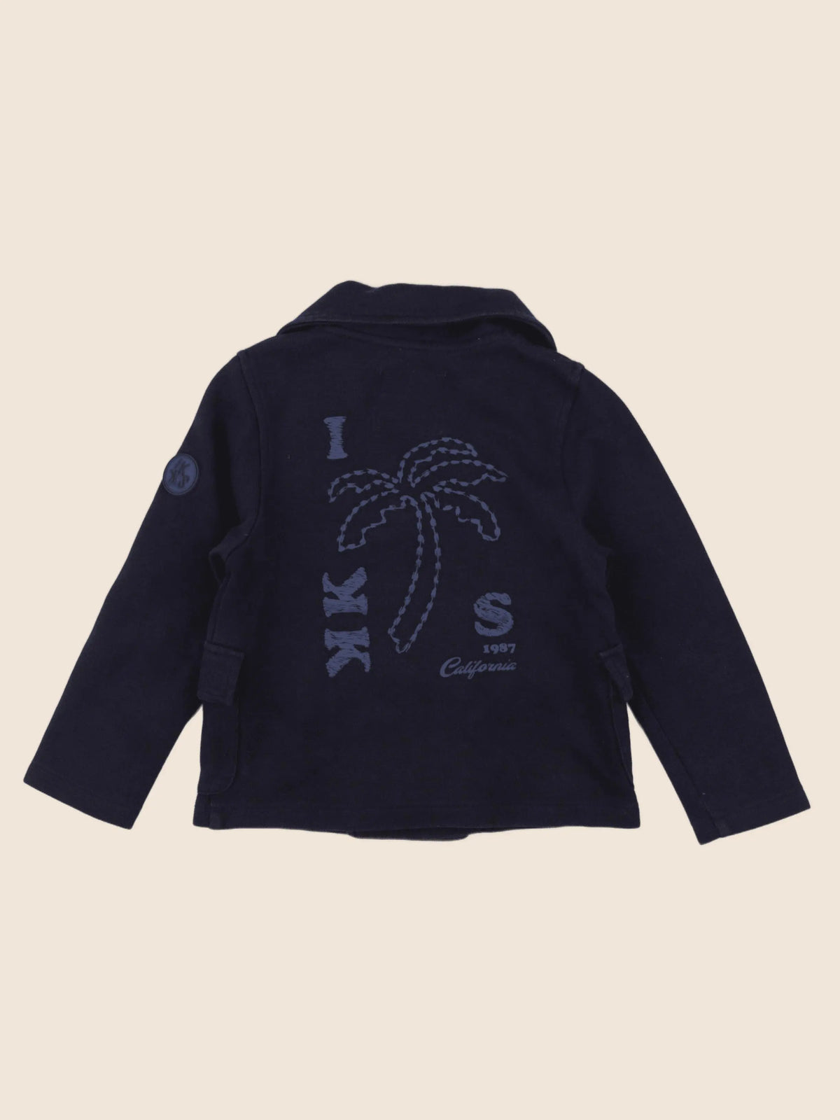 IKKS - veste imprimé au dos bleu - 3 ans
