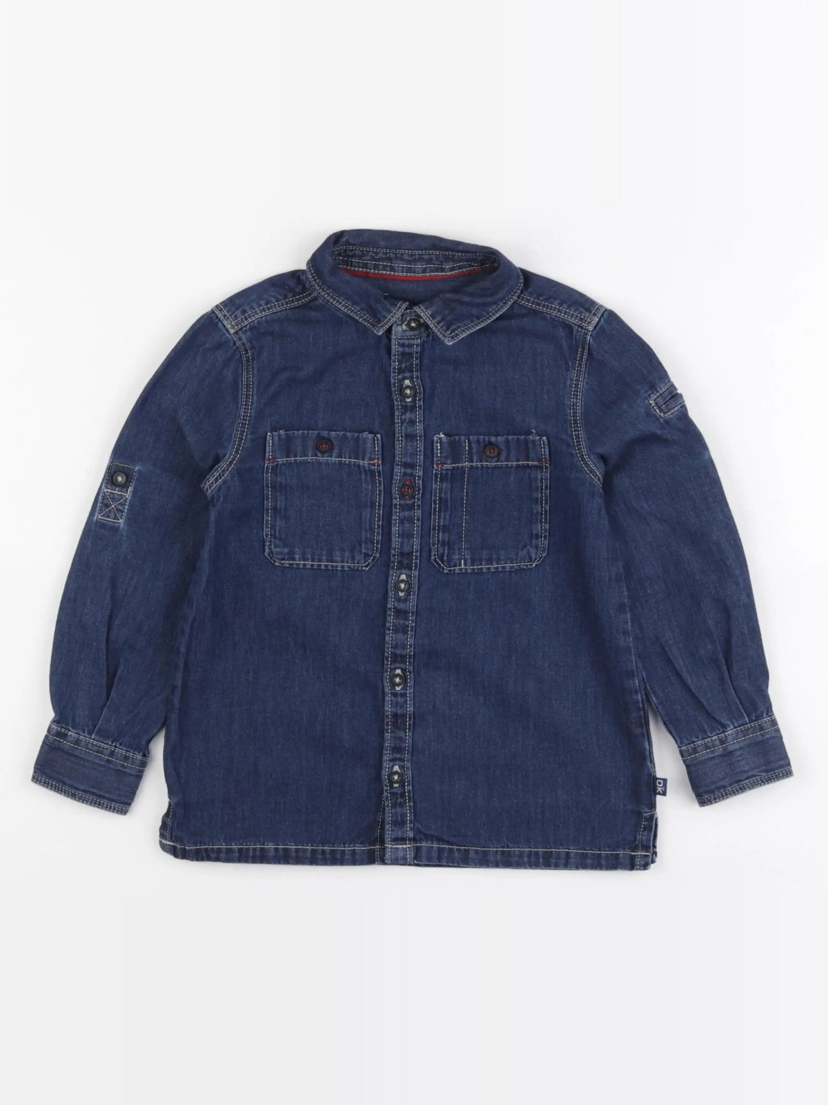 Okaidi - chemise bleu - 3 ans
