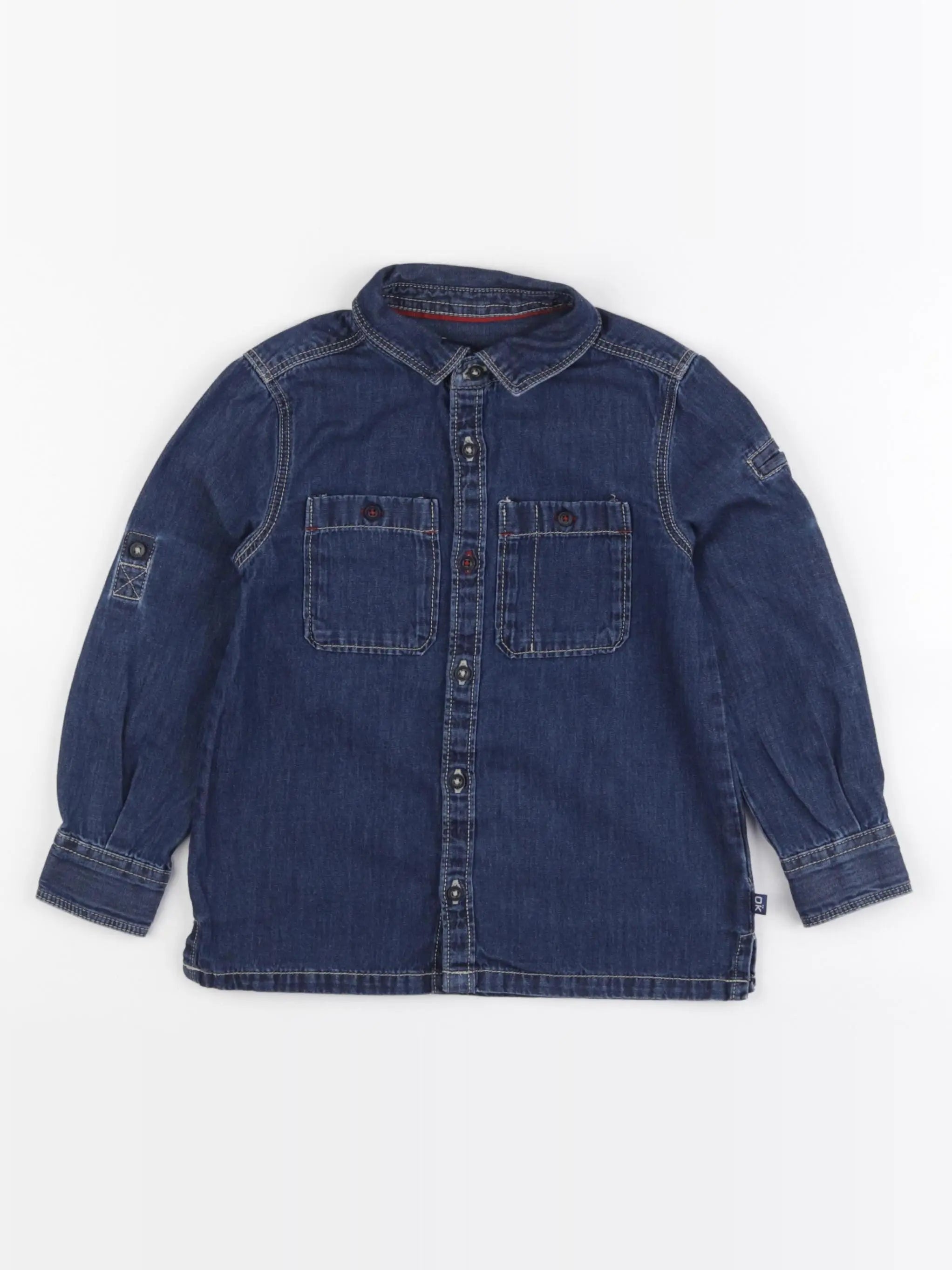 Okaidi - chemise bleu - 3 ans