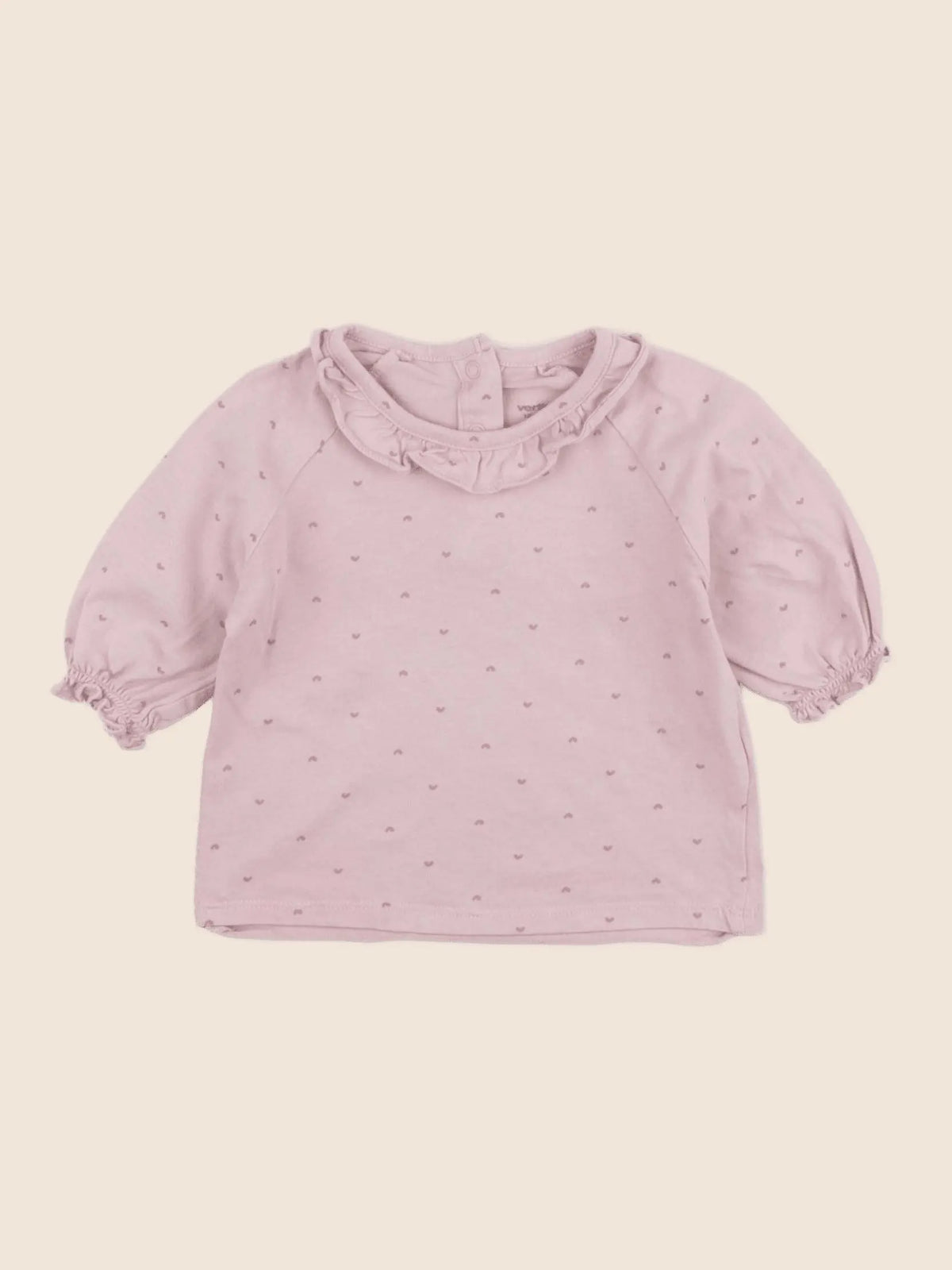 Vertbaudet - tee-shirt rose, or - 18 mois