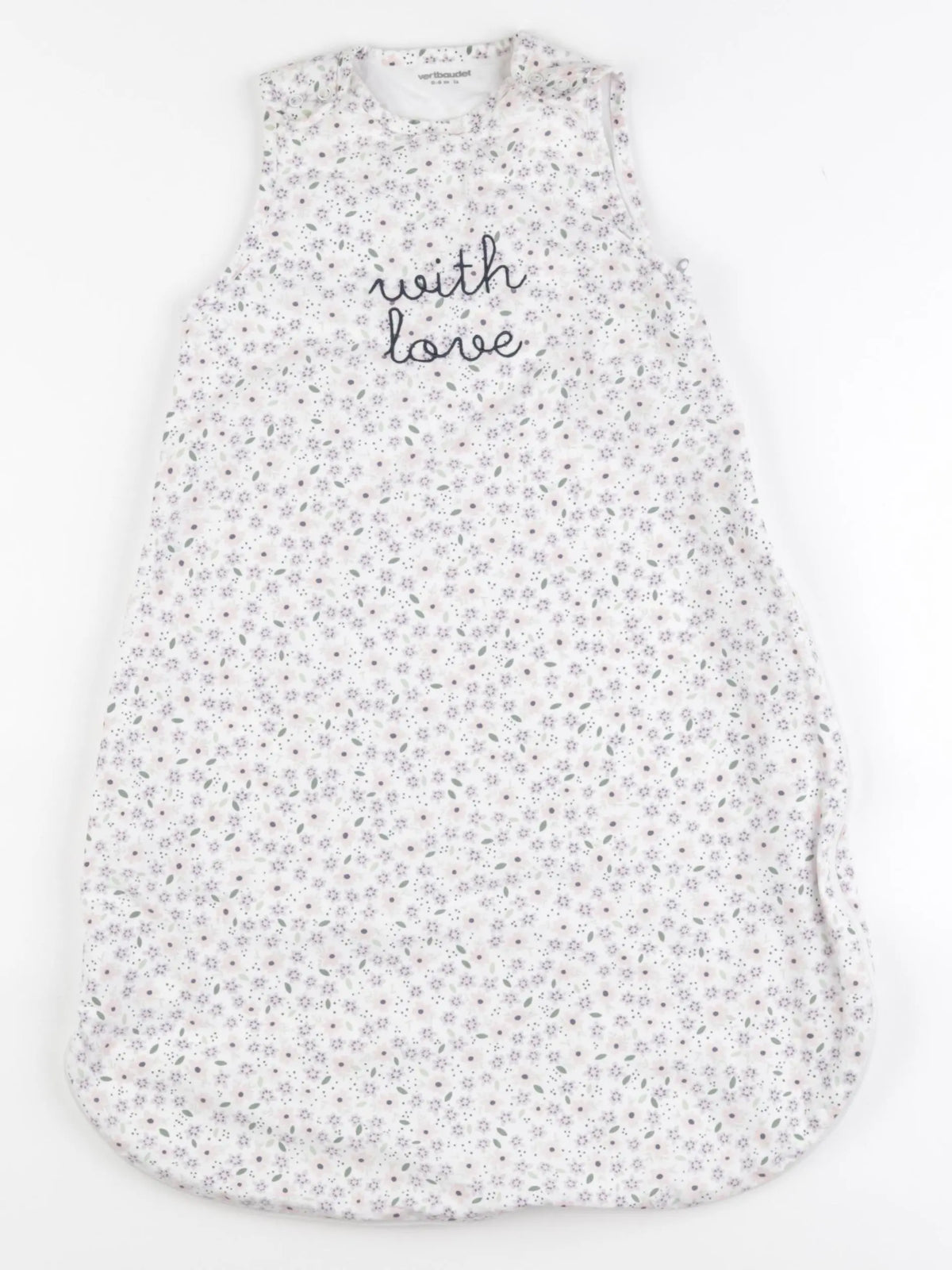 Vertbaudet - gigoteuse TOG 1 blanc, rose, violet - 0/6 mois