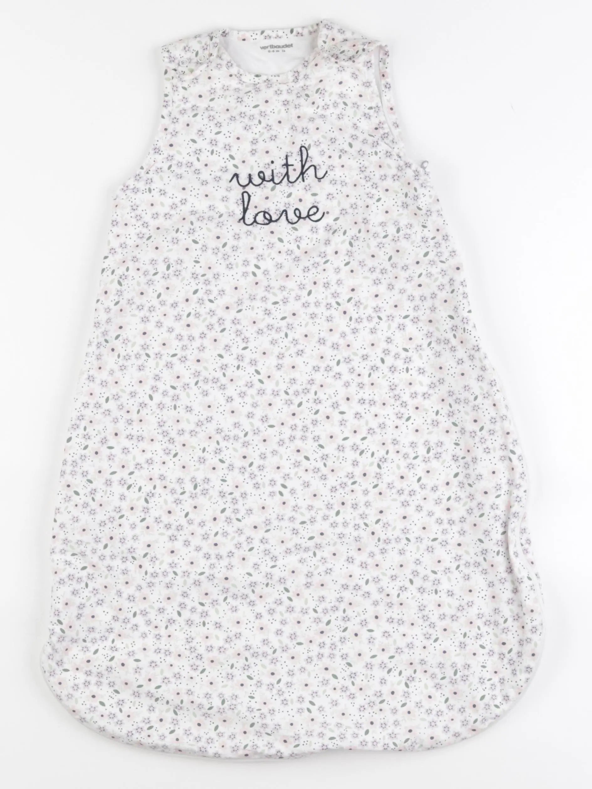 Vertbaudet - gigoteuse TOG 1 blanc, rose, violet - 0/6 mois