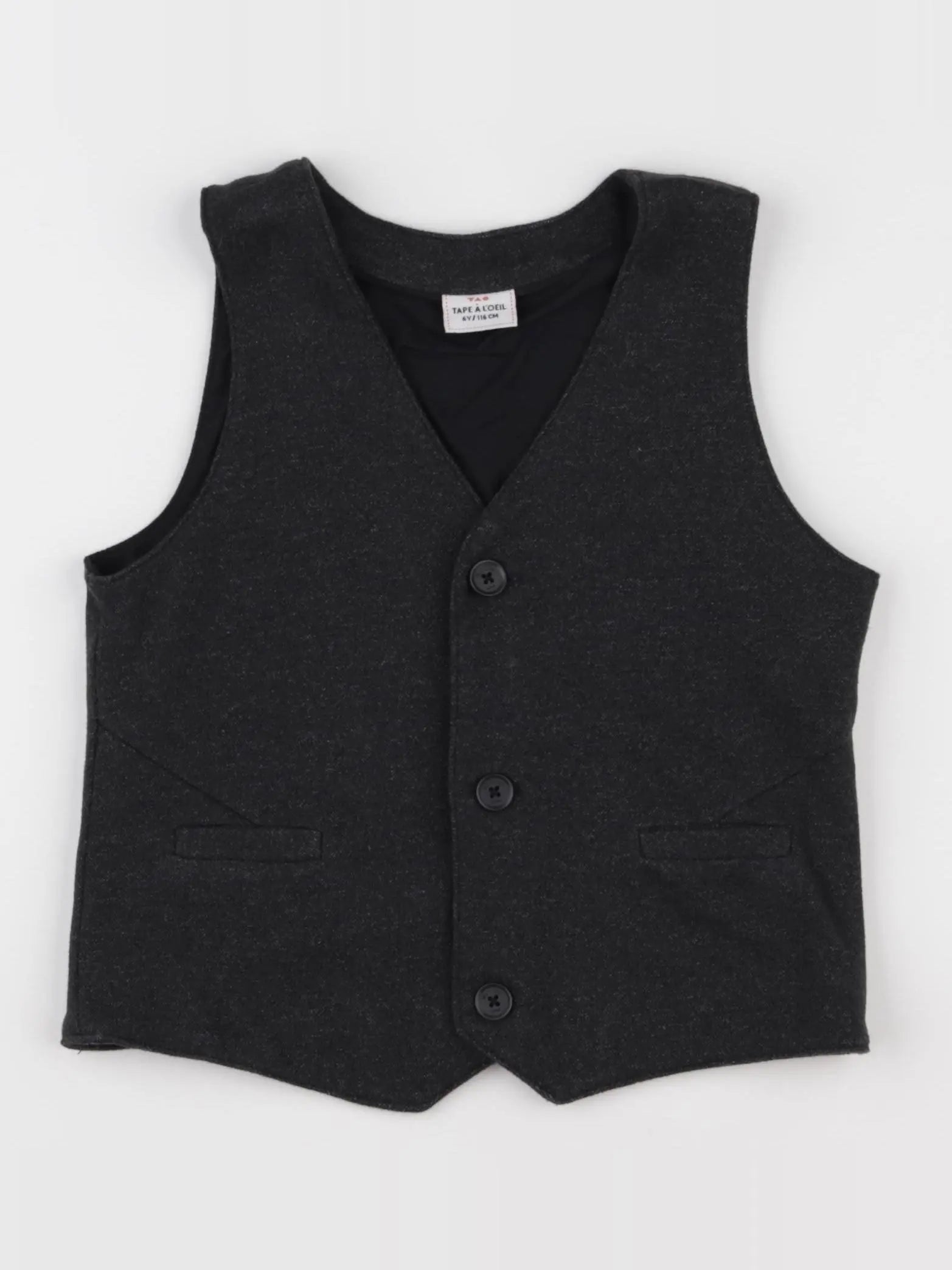 Tape à l'oeil - gilet noir - 6 ans