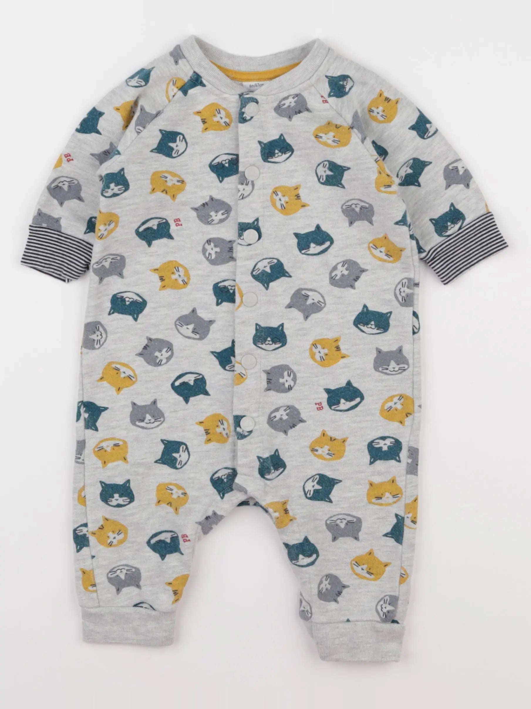 Petit Bateau - combinaison multicolore - 6 mois