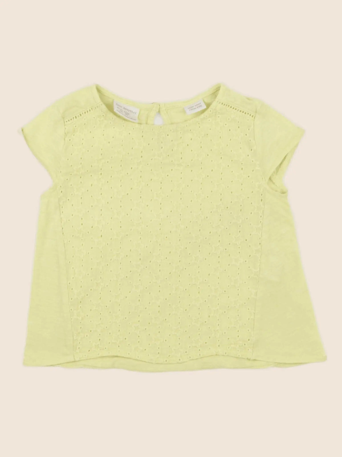 Zara - tee-shirt jaune - 9/12 mois