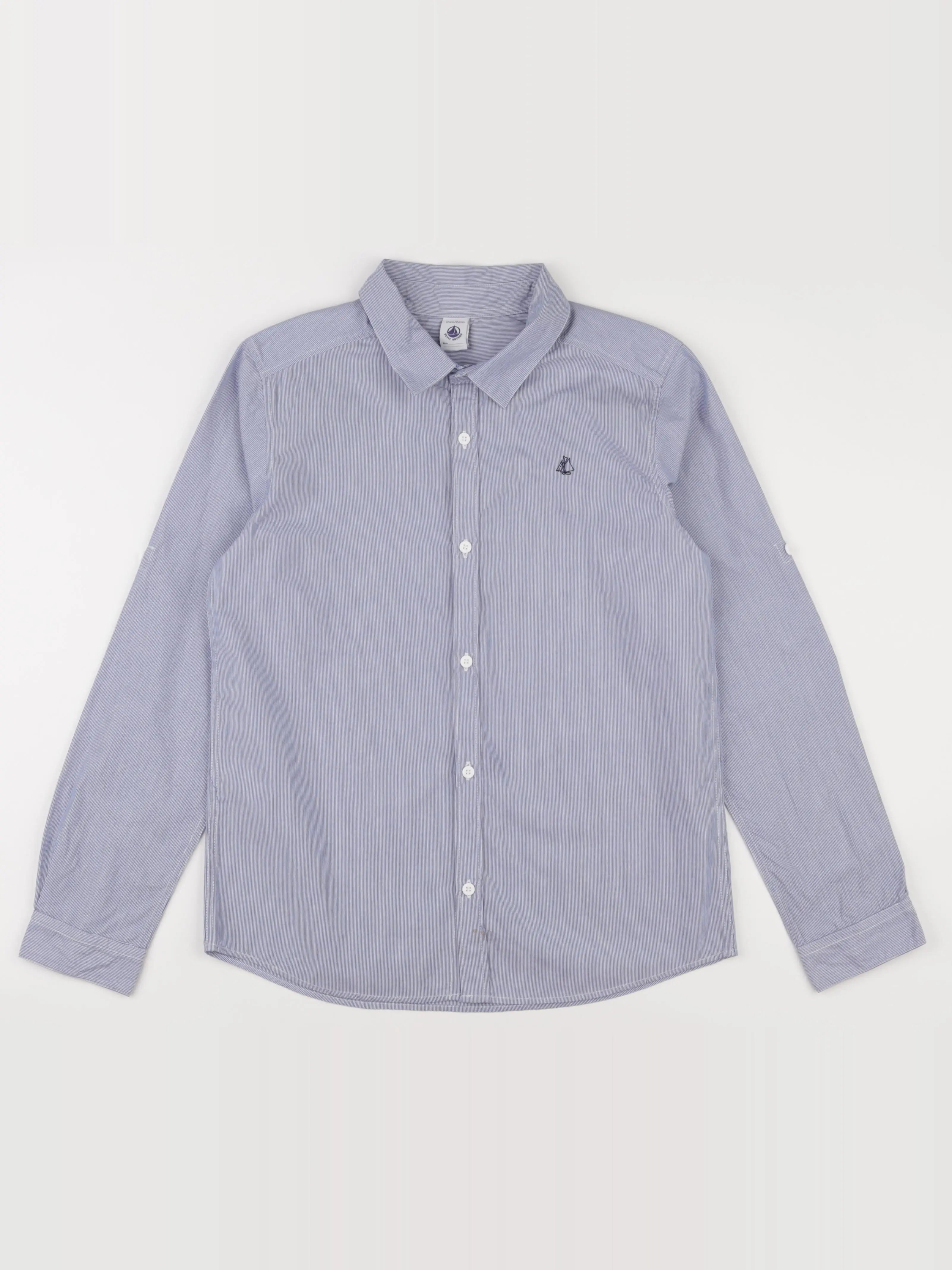Petit Bateau - chemise bleu - 12 ans