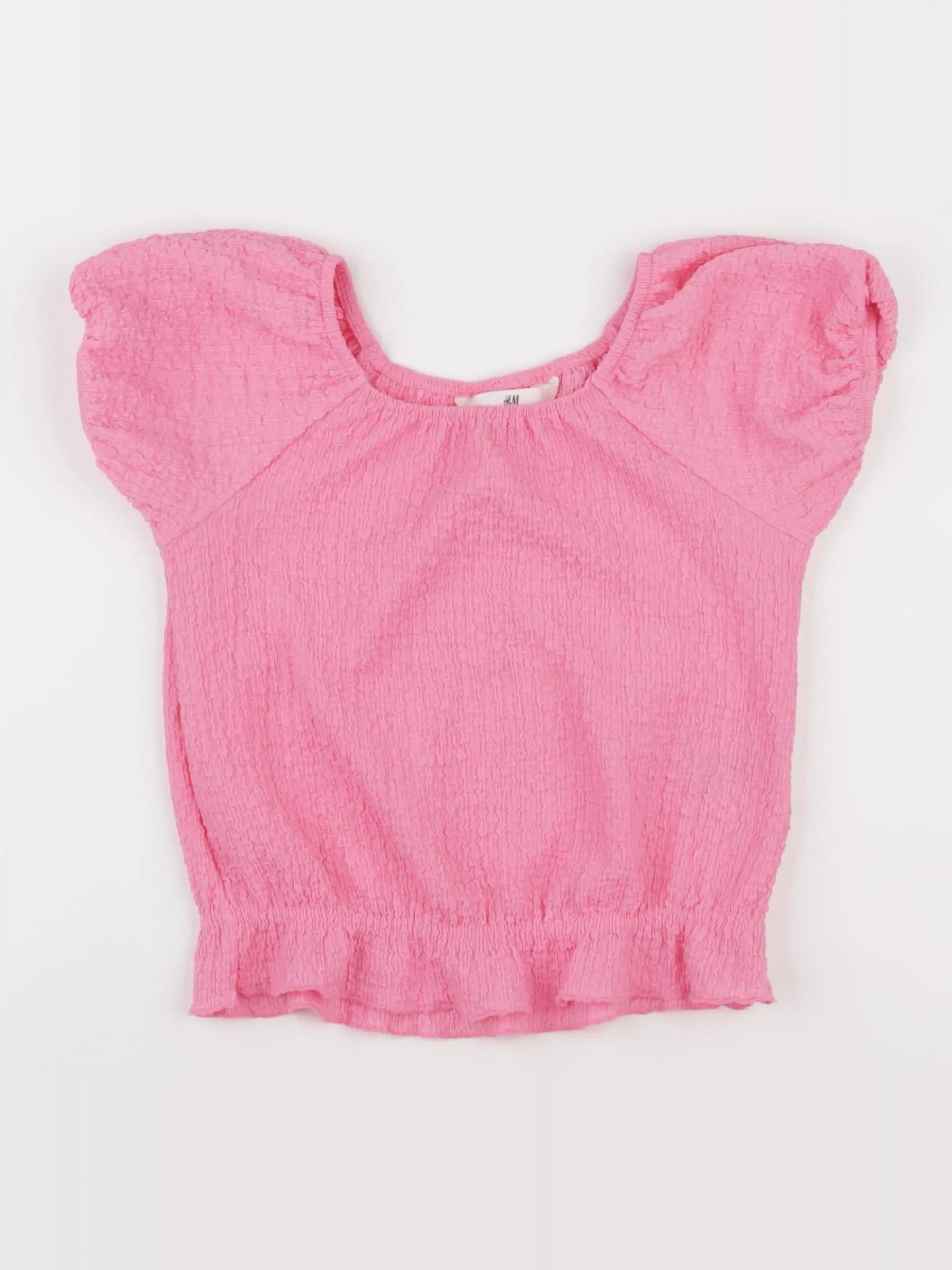 H&M - blouse rose - 6/8 ans