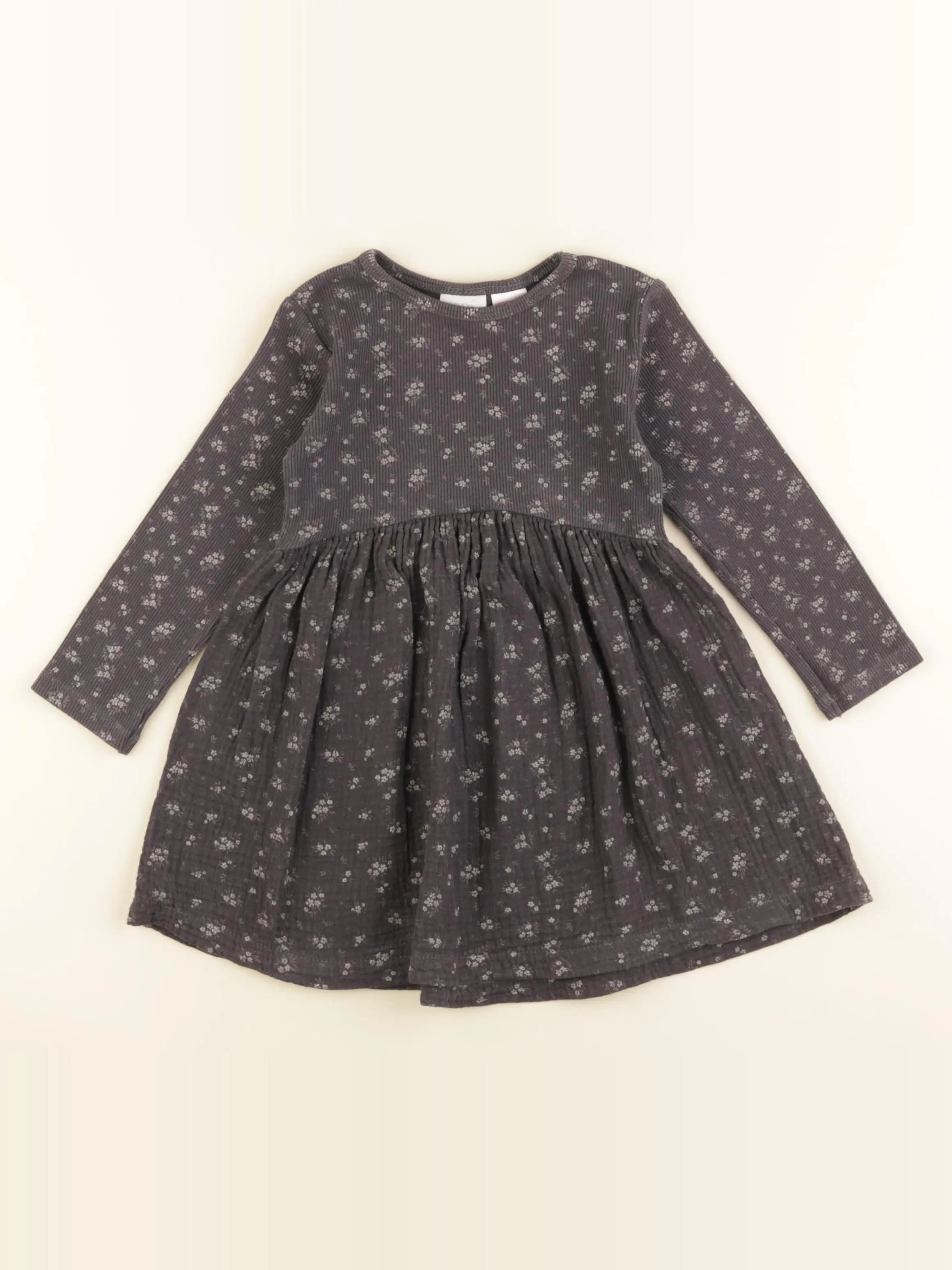 Zara - robe gris - 2 ans