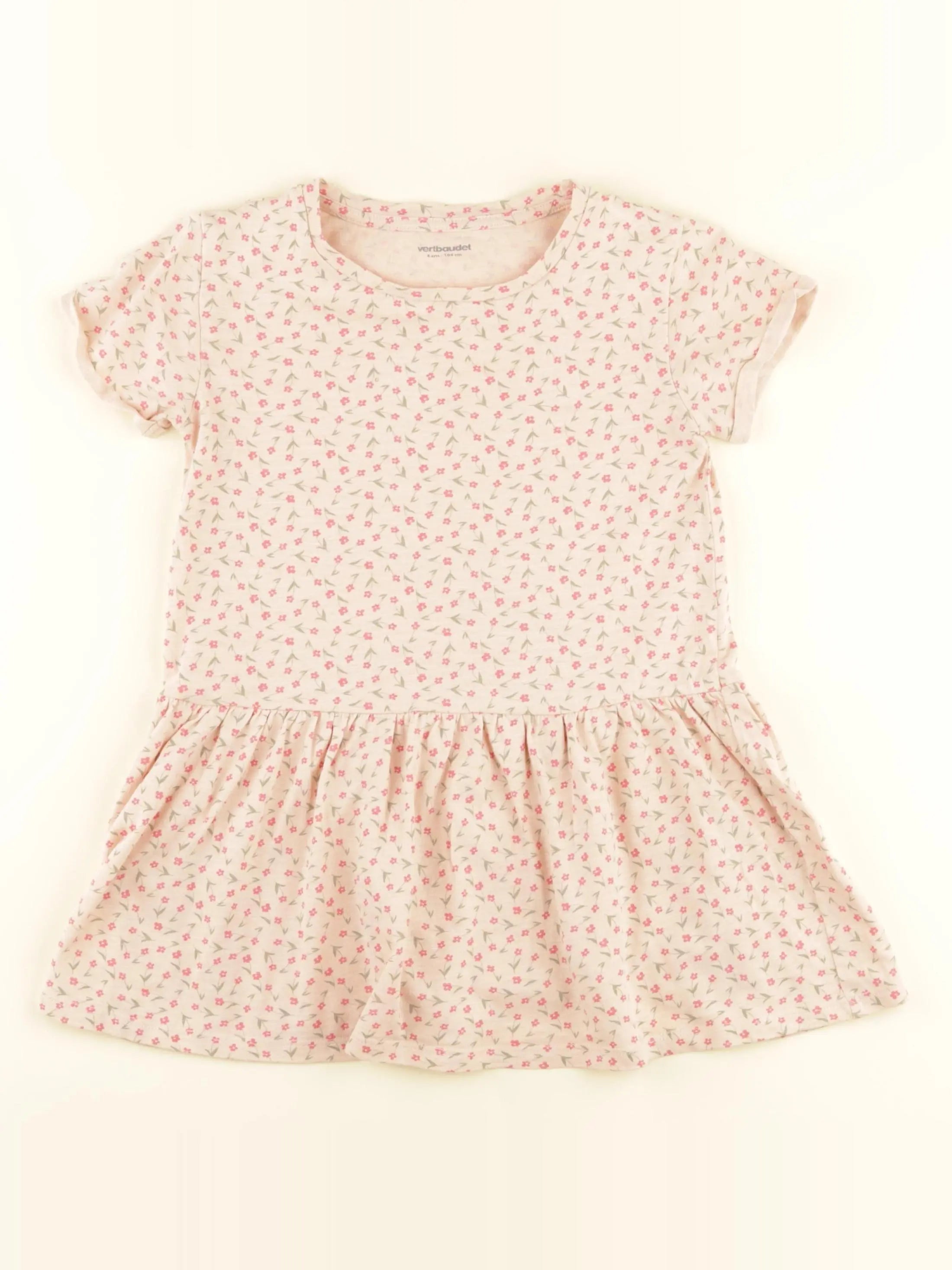Vertbaudet - robe rose - 4 ans