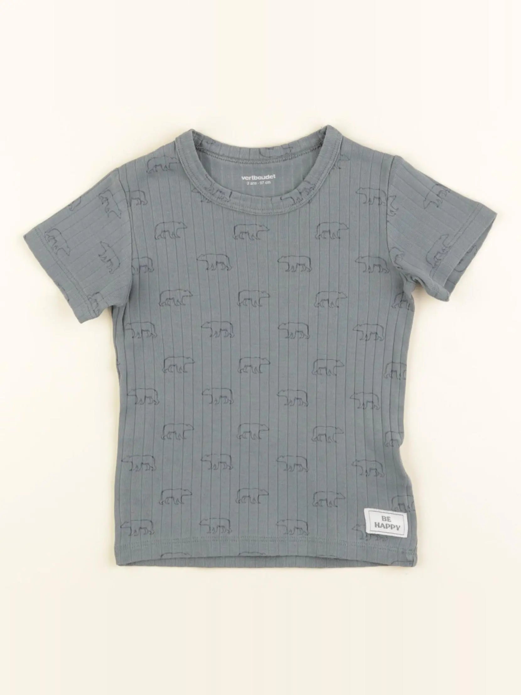 Vertbaudet - maillot de corps vert - 3 ans