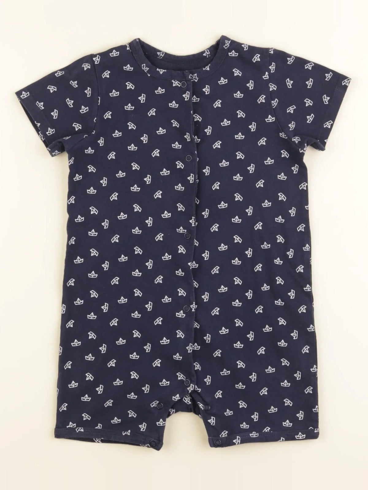 Vertbaudet - pyjama coton bleu - 24 mois