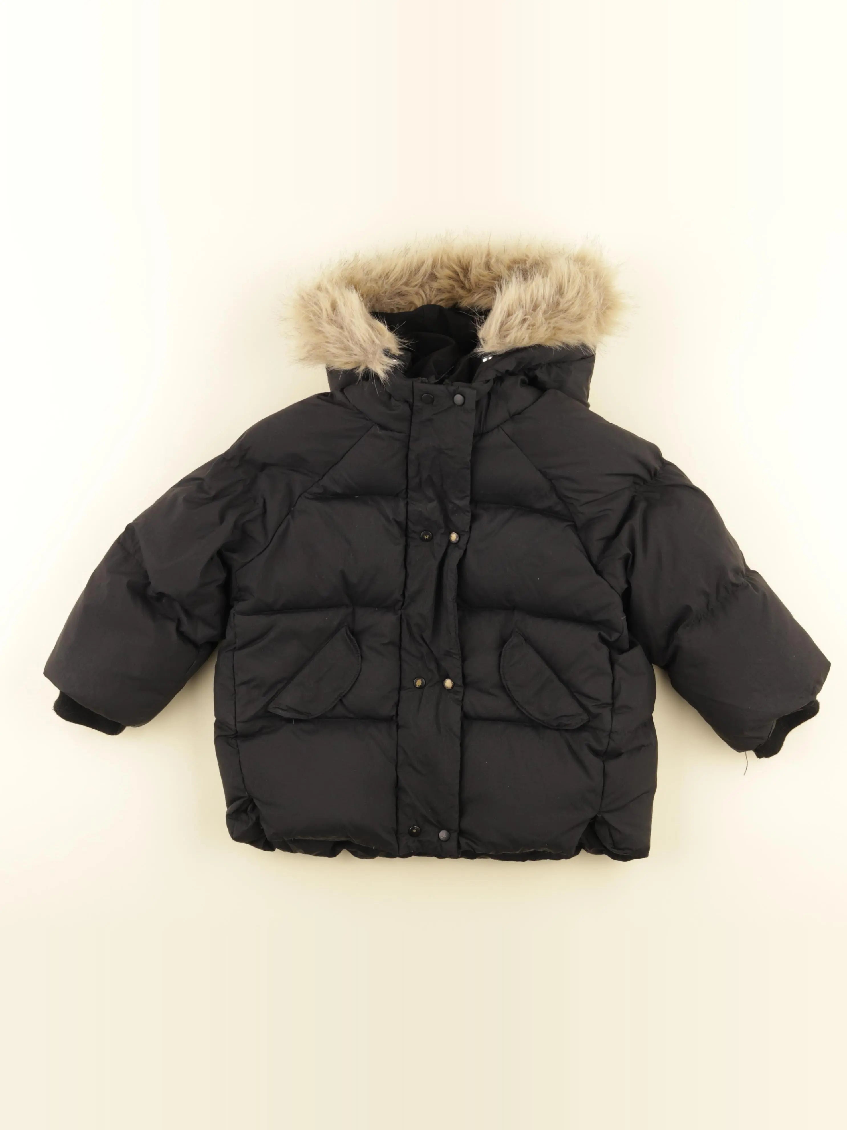 Zara - parka noir - 18/24 mois